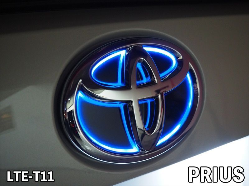 M s トヨタ 200系 クラウン 30系 セルシオ 10系 サイ Junack リア LEDトランスエンブレム スリムライン ブルー 青 ジュナック 社外 パーツ 部品 外装 カスタム 200クラウン 30セルシオ LTE-T11