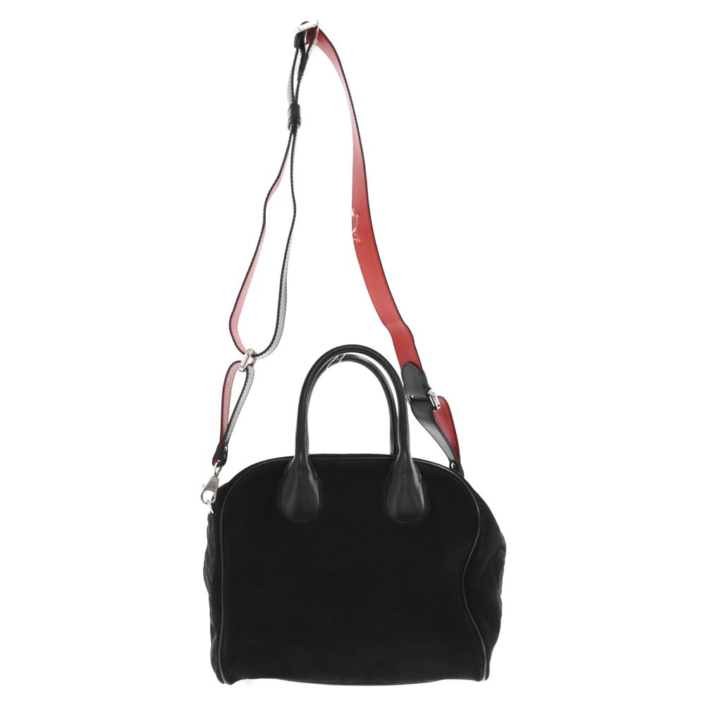 ルブタン 2WAYハンドバッグ マリージェーン ブラック レッド レザー