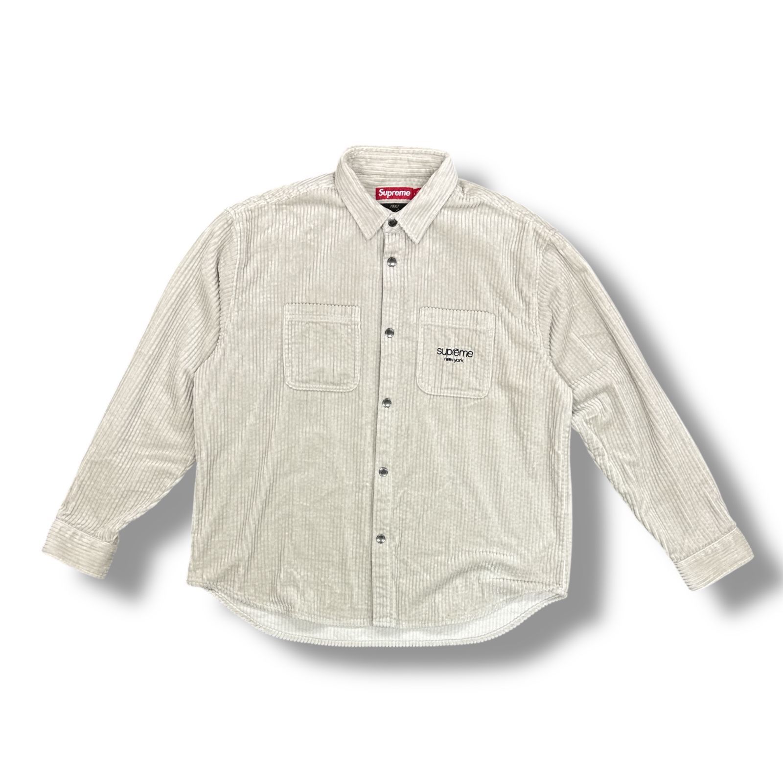 国内正規 Supreme 24AW Wide Wale Corduroy Snap Shirt ワイド コーデュロイ シャツ ジャケット シュプリーム L 84565A1