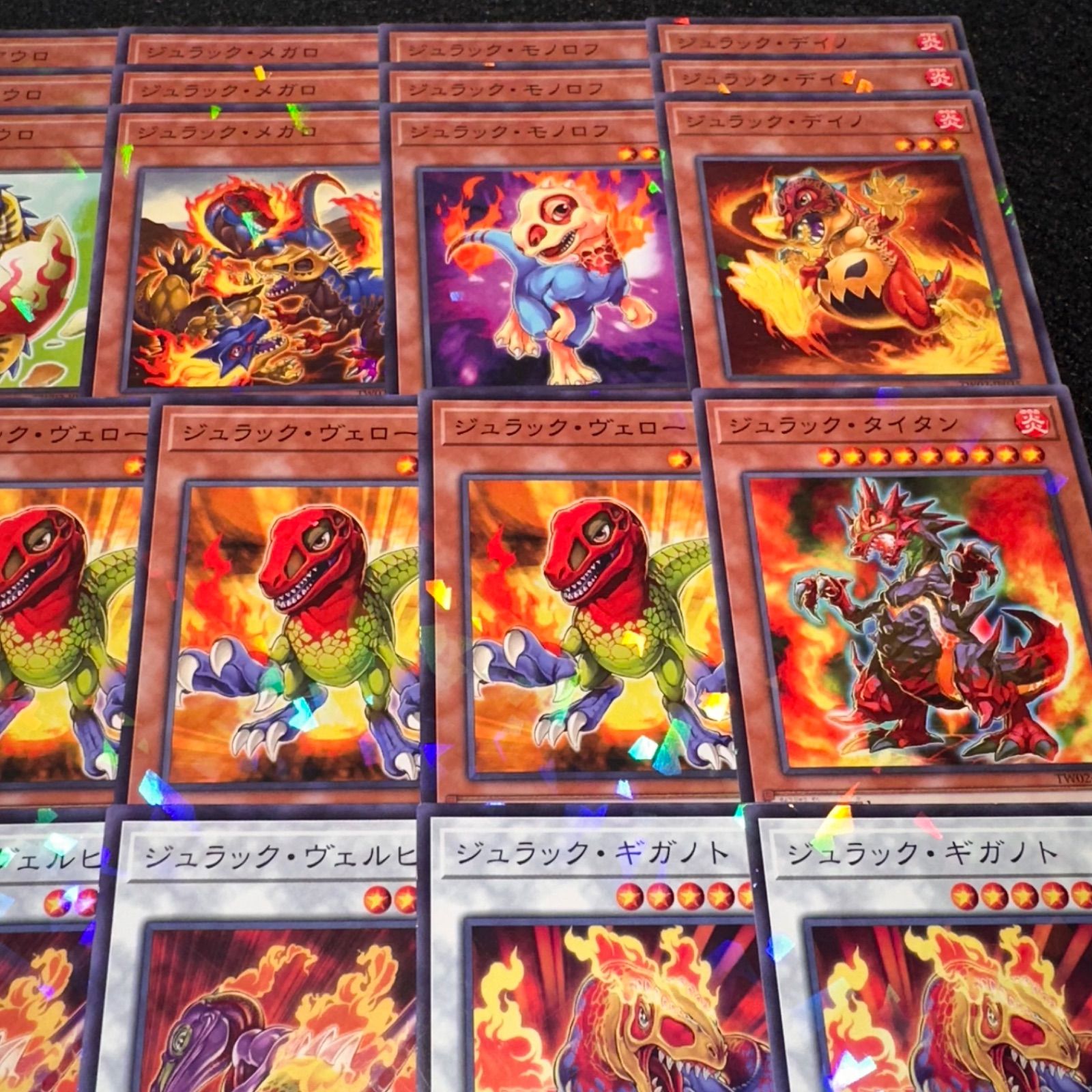 遊戯王　ジュラック　デッキ　パーツ　高レアリティ 遊戯王 ジュラック 新規ノパラ デッキ パーツ 各3枚 - メルカリ