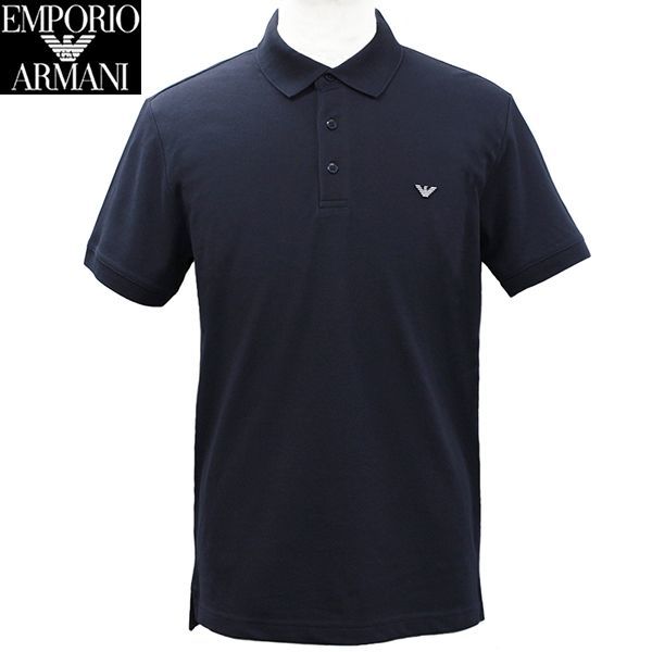 エンポリオ アルマーニ 半袖ポロシャツ ネイビー/L 新品 エンポリオ アルマーニ ポロシャツ メンズ 半袖 ネイビー EMPORIO