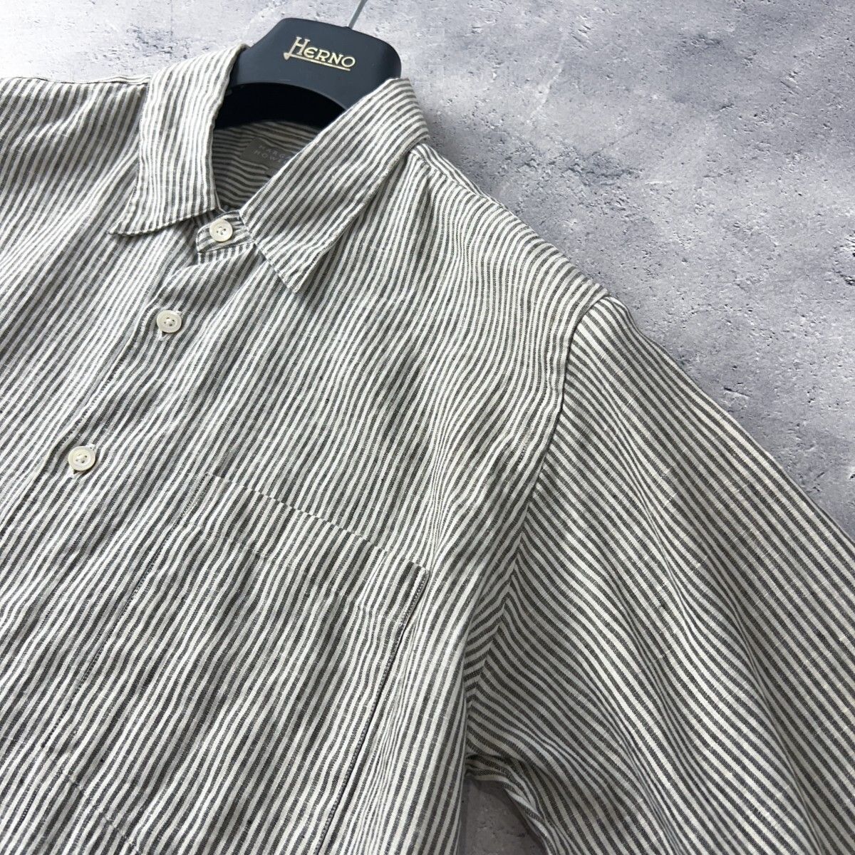美品 マーガレットハウエル MARGARET HOWELL リネン シャツ 長袖 