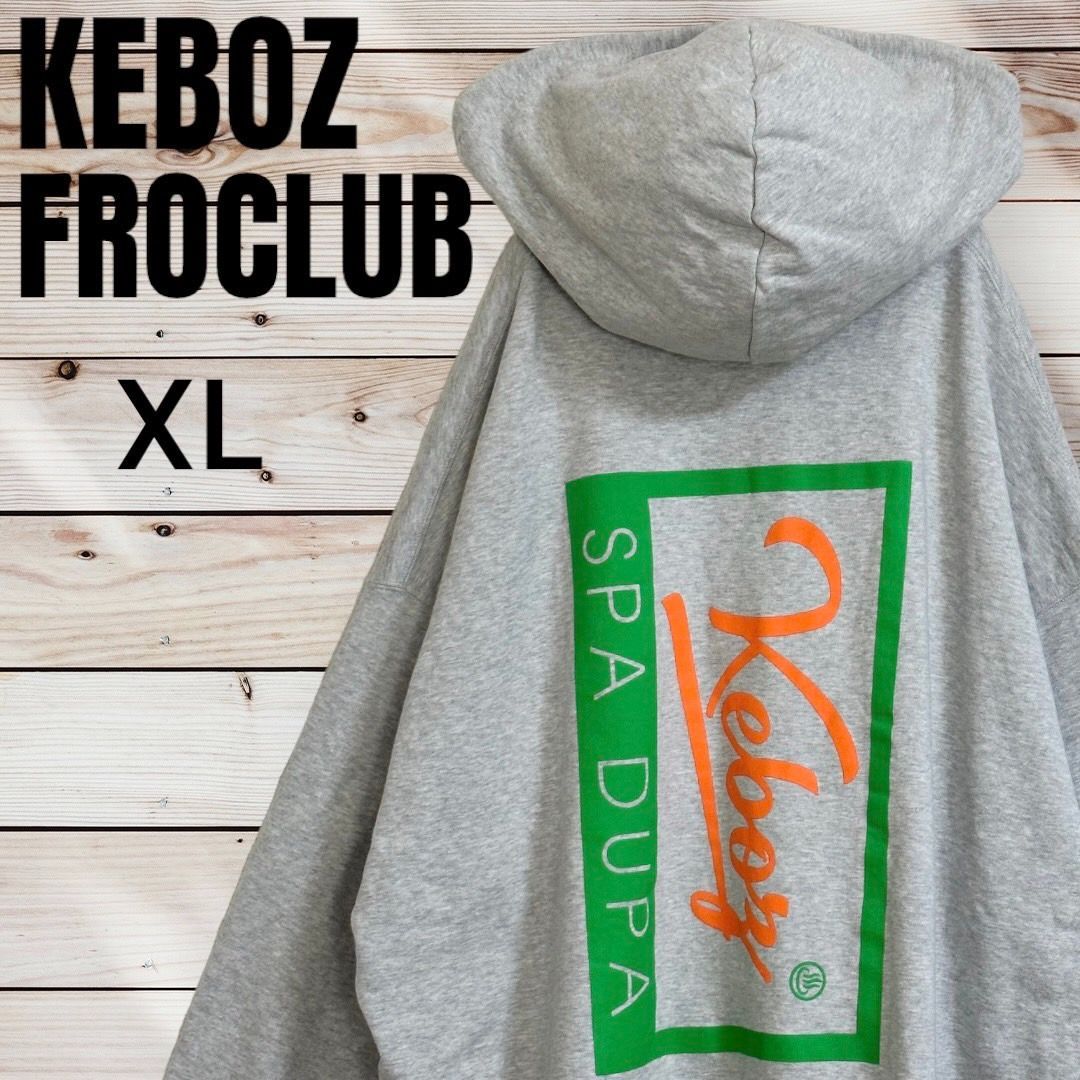 Keboz × FROCLUB ロゴ プリント パーカー