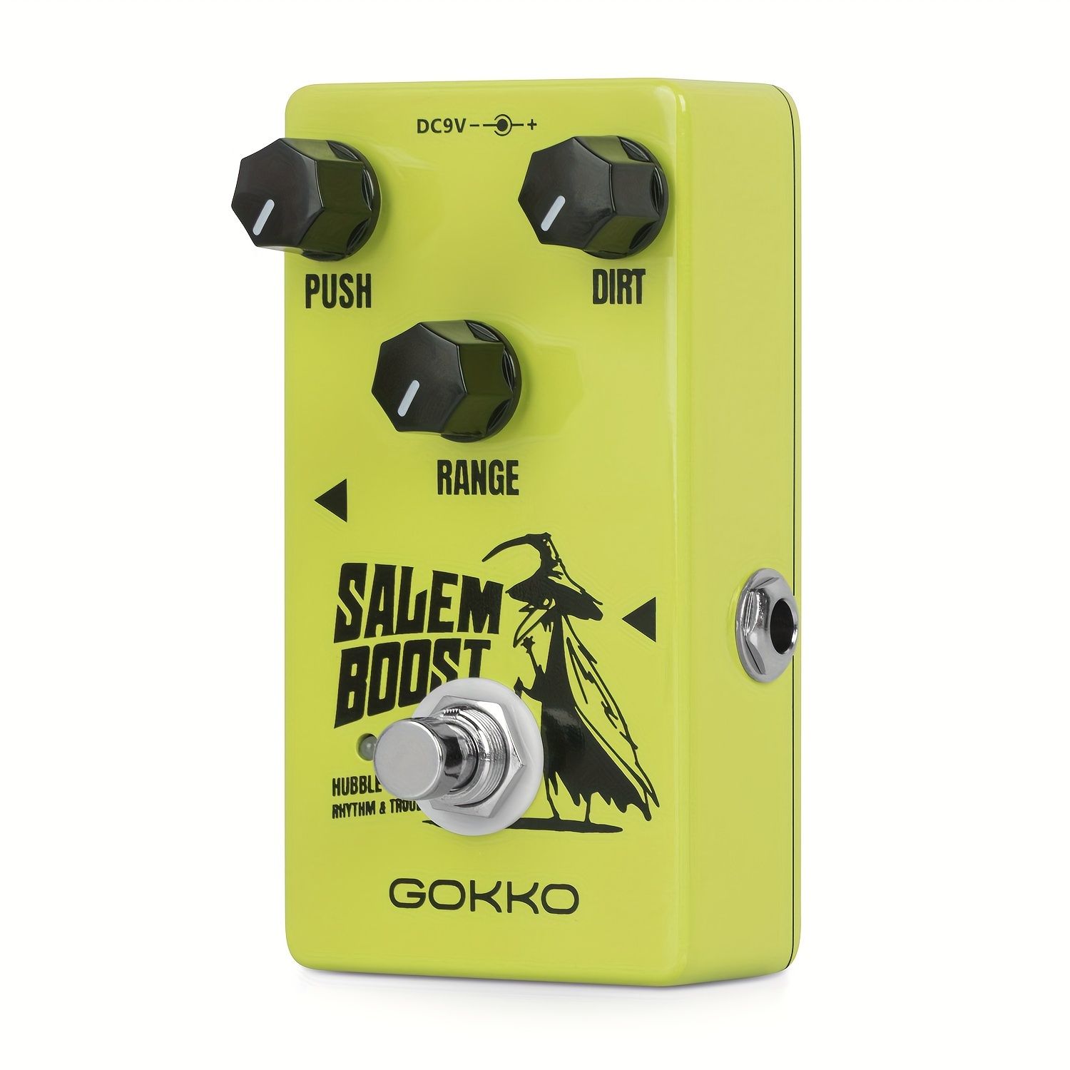 GOKKO セーラムブーストペダル - プロフェッショナルエレクトリックギターエフェクストンプボックス ボリューム オーバードライブ＆トレブルコントロール付き - コンパクトで耐久性のあるデザインで音色と多様性を向上 GK-60 アンプ強化 | 大胆なグラ