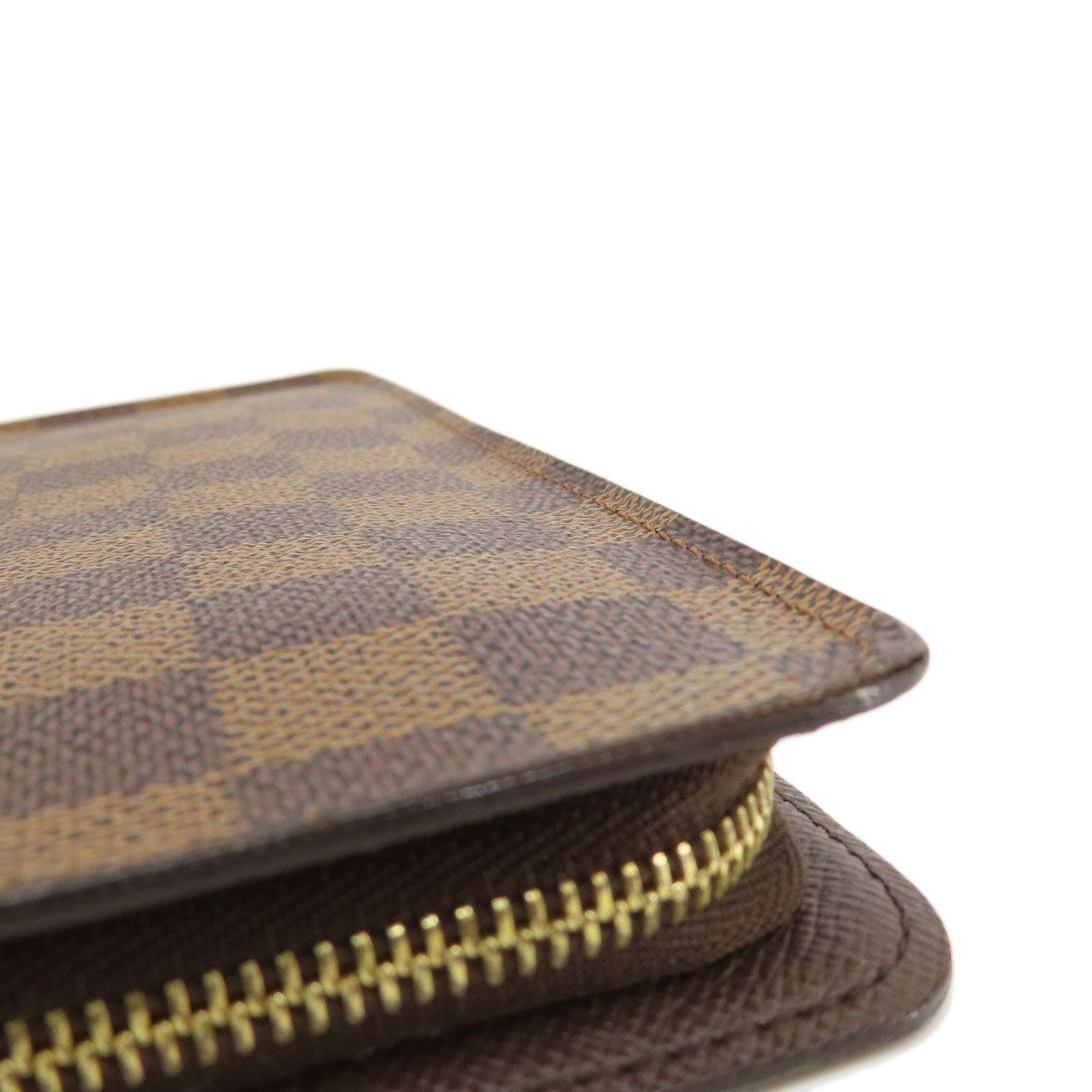 LOUIS VUITTON ルイヴィトン N61728 ポルトモネ・ジップ ダミエ エベヌ 