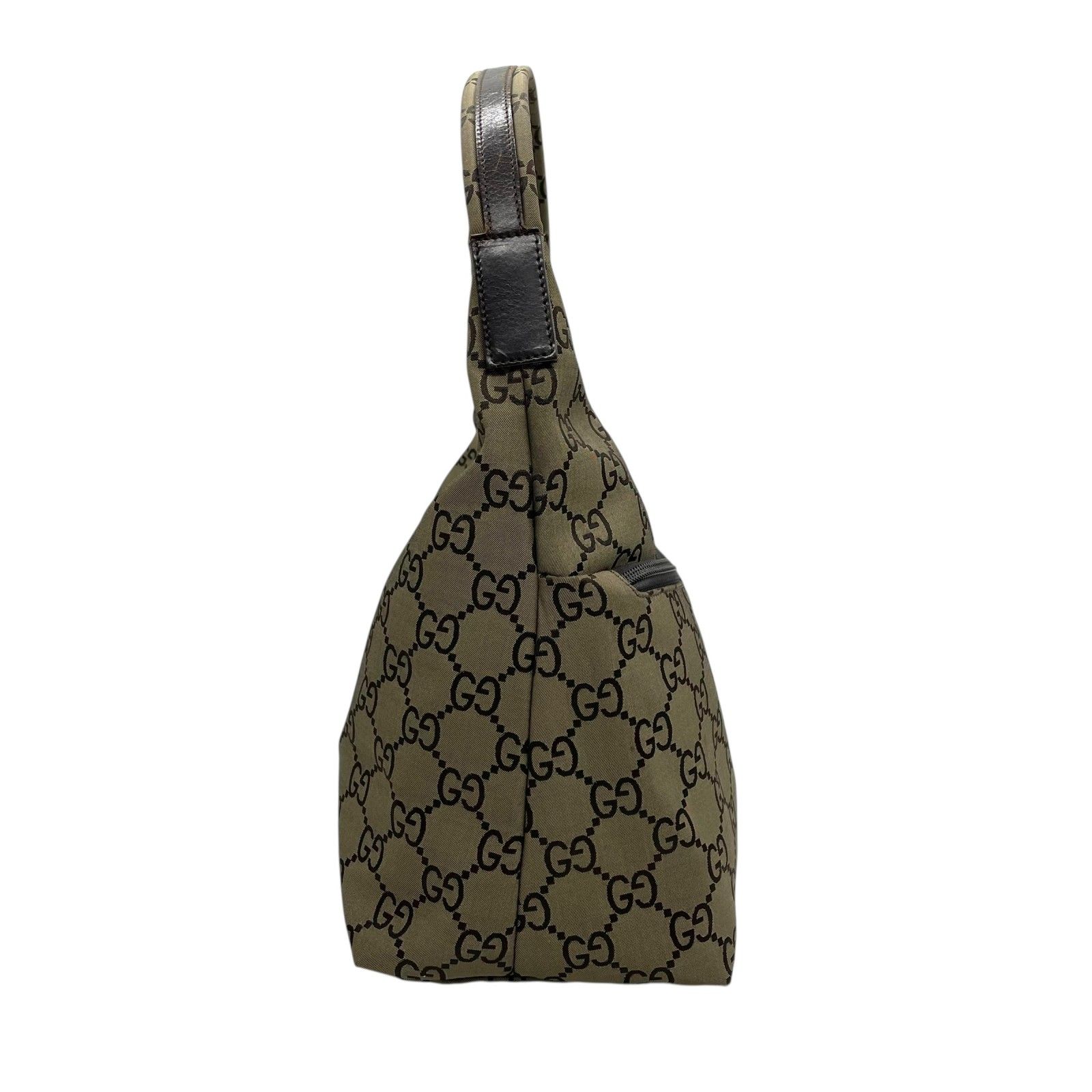 美品 GUCCI グッチ GGキャンバス ワンショルダーバッグ ハンドバッグ 