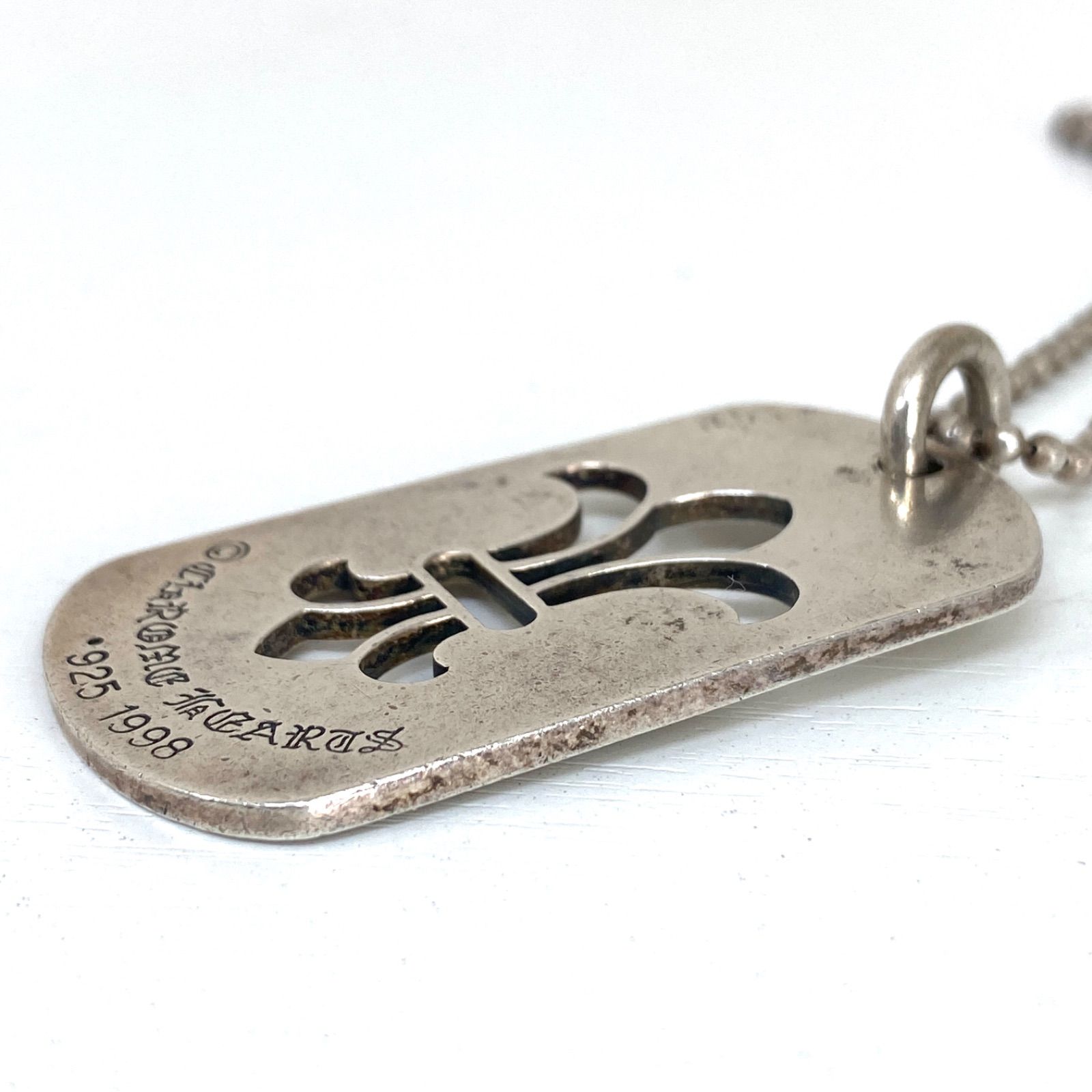 早いもの勝ちChrome Hearts シルバードッグタグ 1998年製 CHROME HEARTS クロムハーツ ドッグタグ ネックレス シルバー925
