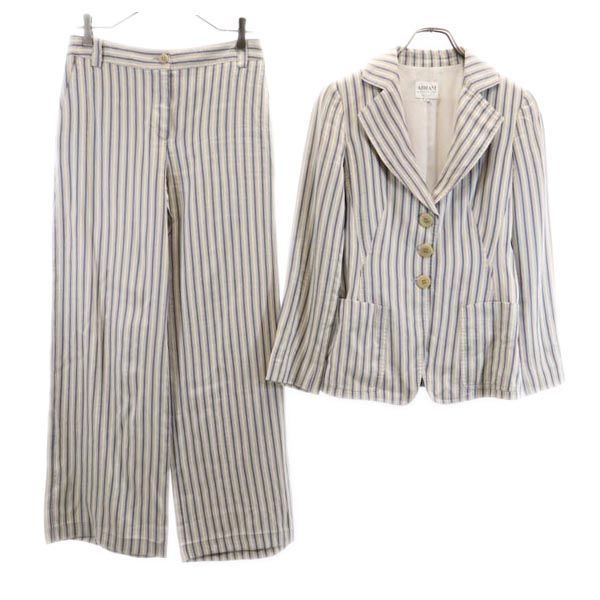 未使用・タグ付⭐︎EMPORIO ARMANI イタリア製 ストライプパンツスーツ hugall_rc-itonluz96zqo-ed1u