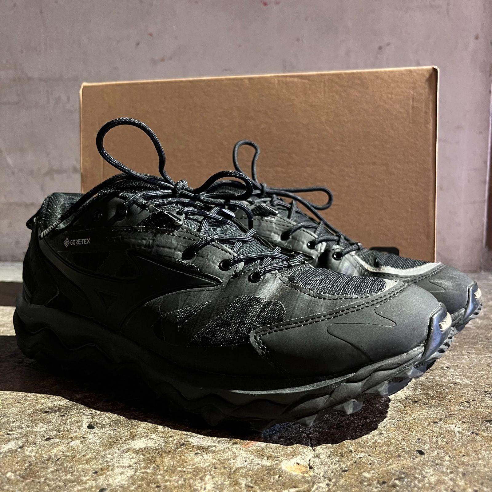 MIZUNO WAVE MUJIN TL GTX ブラック ミズノ ウェーブムジン ゴアテック 