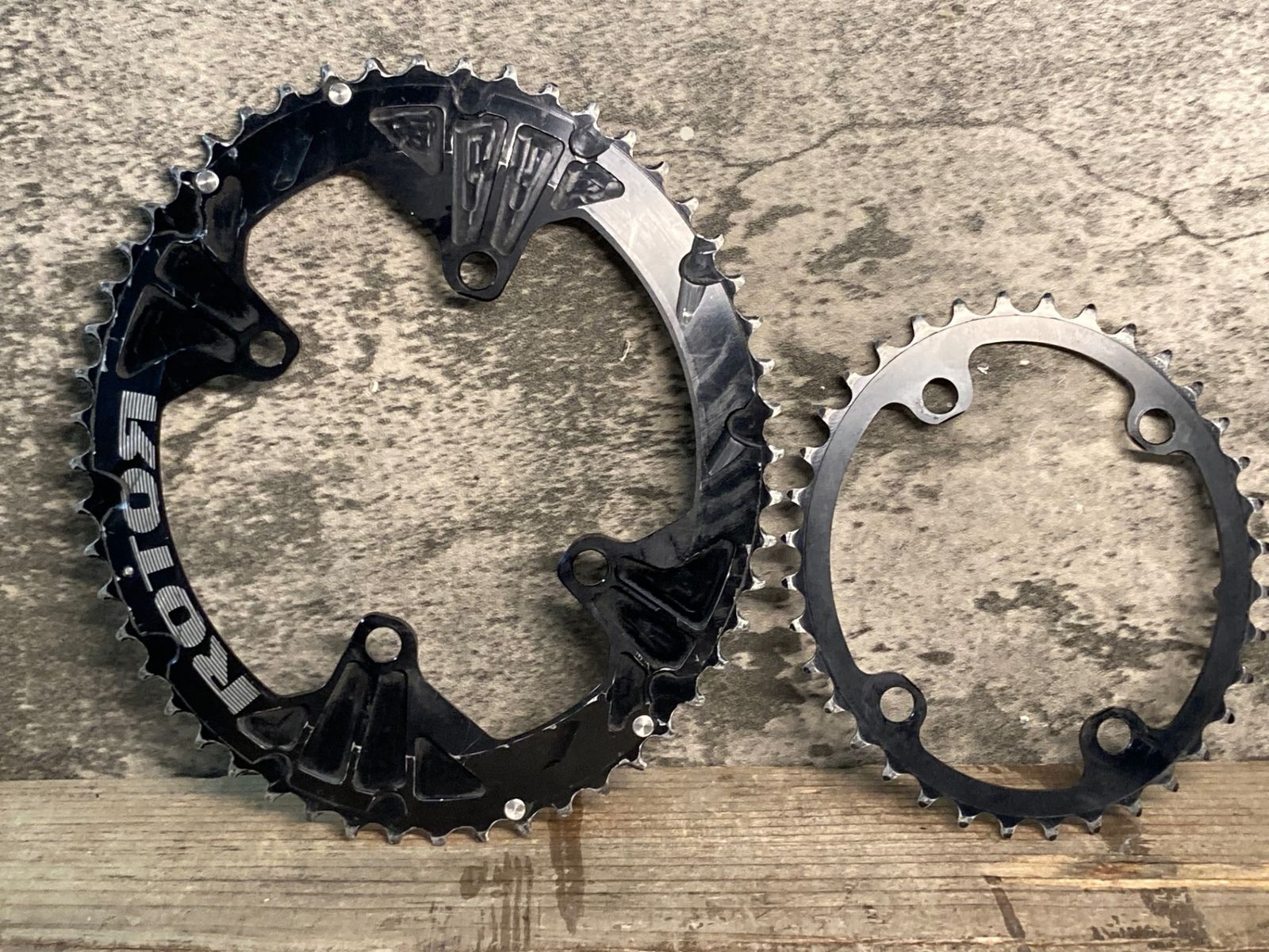 JK451 ローター ROTOR Q-RING 楕円チェーンリング 110BCD 52|36T