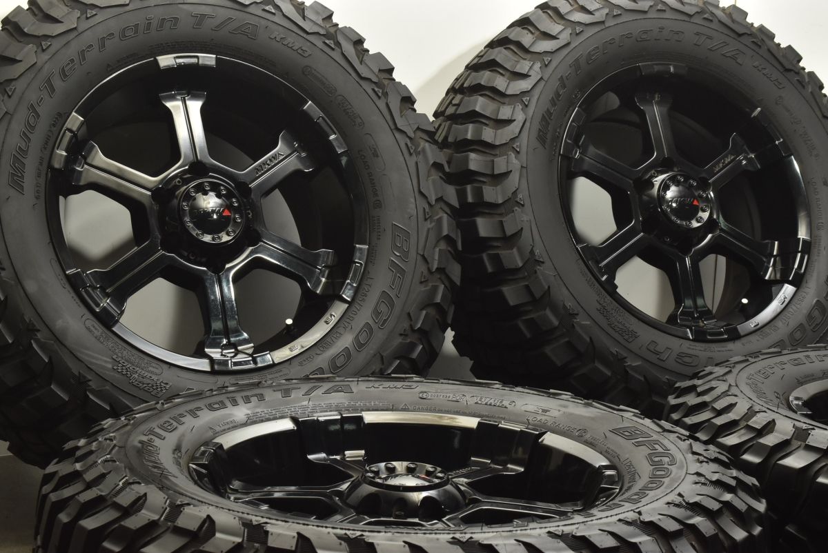 バリ溝】MKW MK-36 17in 8J +25 PCD139.7 BFグッドリッチ