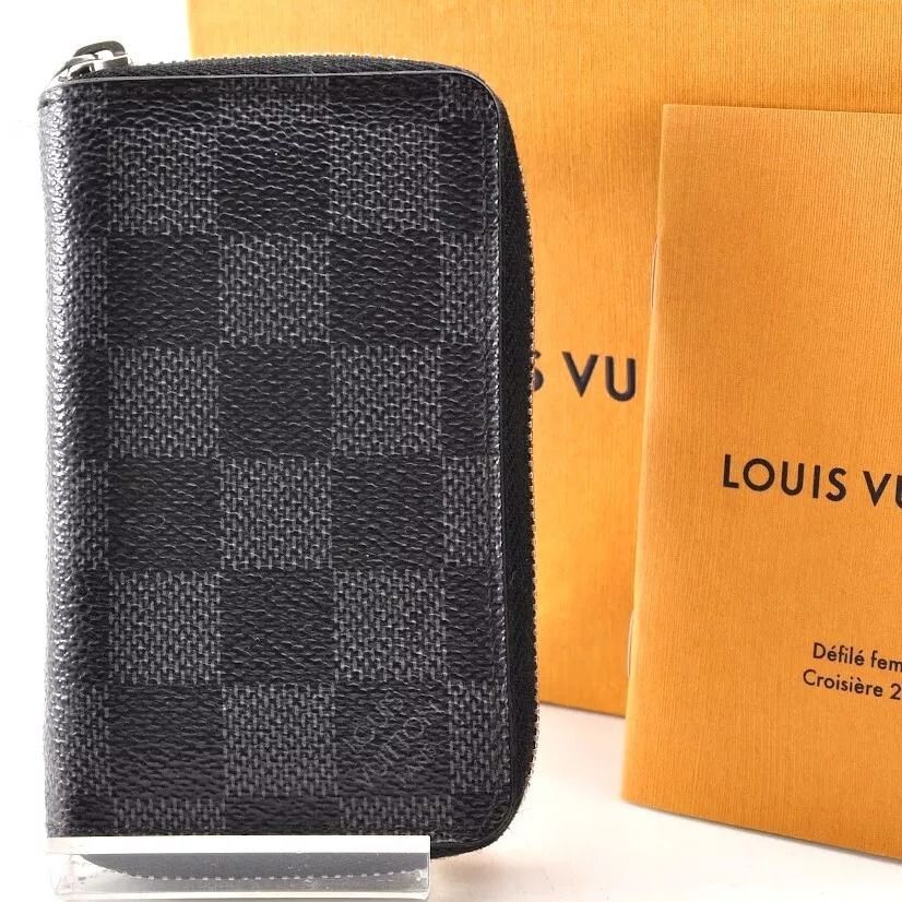 Louis Vuitton ダミエ コインケース 黒 レザー ルイヴィトン ルイ