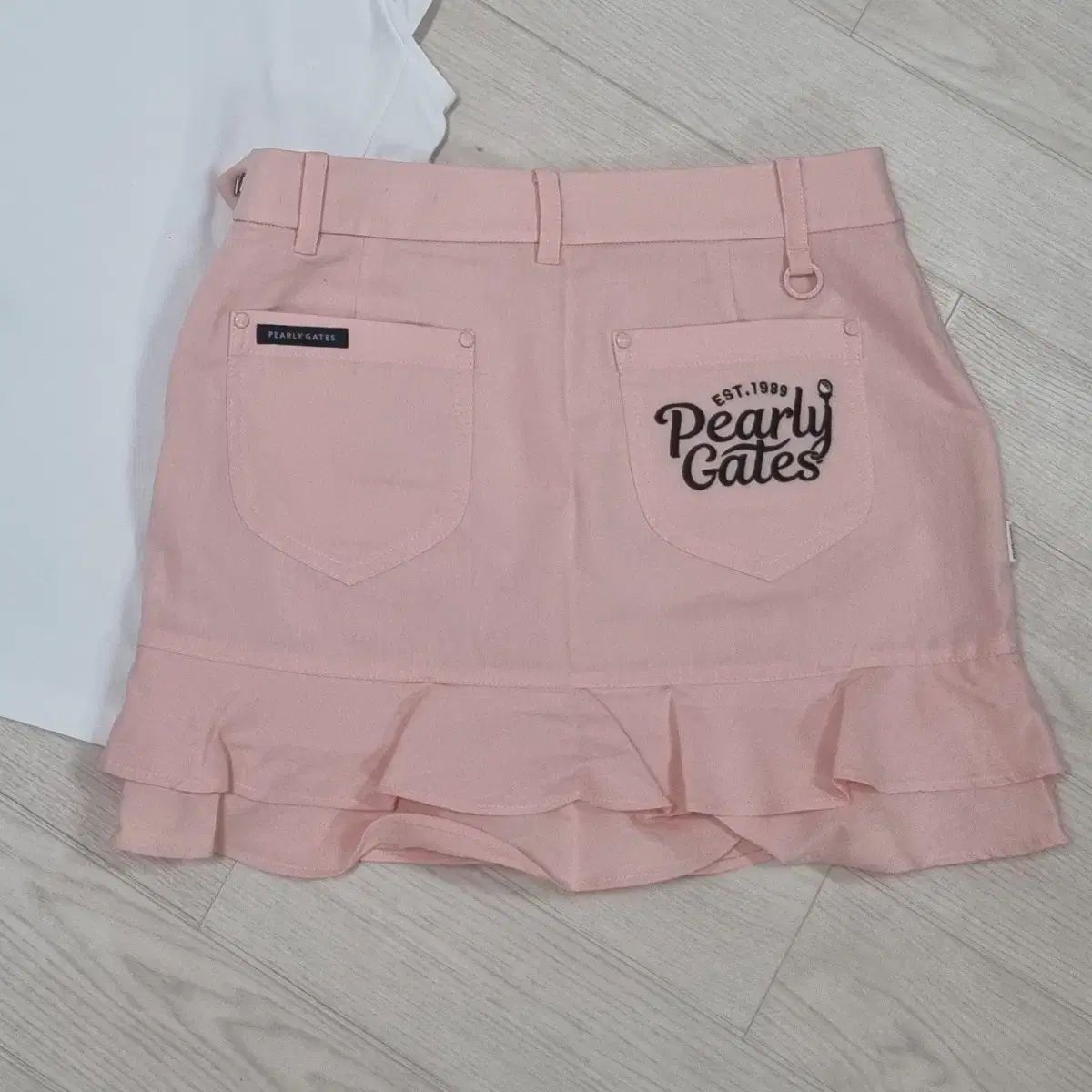 【PEARLY GATES/パーリーゲイツ】裏起毛 ミドル丈 スカート ピンク reonard_1-240001173605