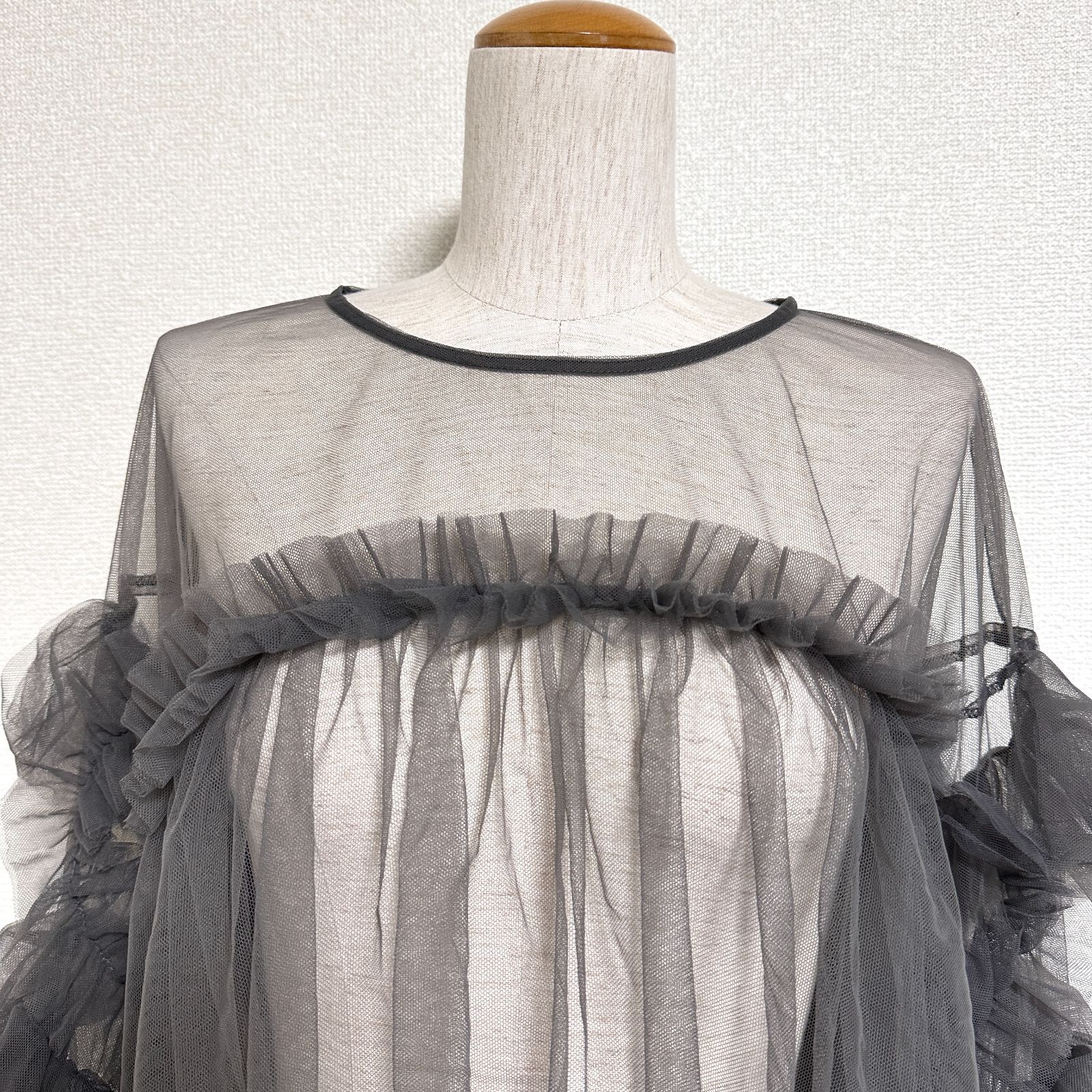 ANDRESD チュール　未使用　タグ付き タグ付 ANDRESD decorative tulle tops デコラティブチュール