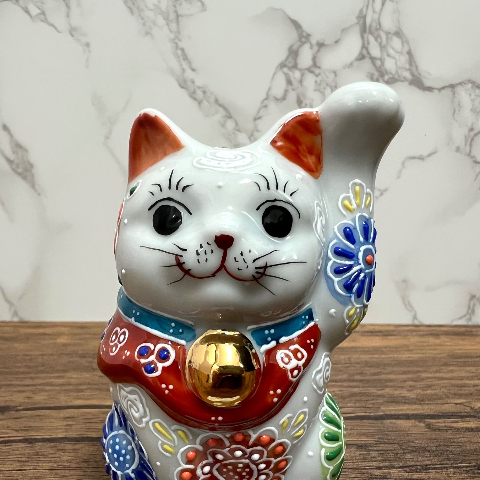【匿名配送】九谷焼 招き猫　縁起尽くし　新品未使用　商売繁盛　招福　縁起物 楽天市場】九谷焼 10号招猫 縁起尽し＜置物 縁起物 招き猫 人気