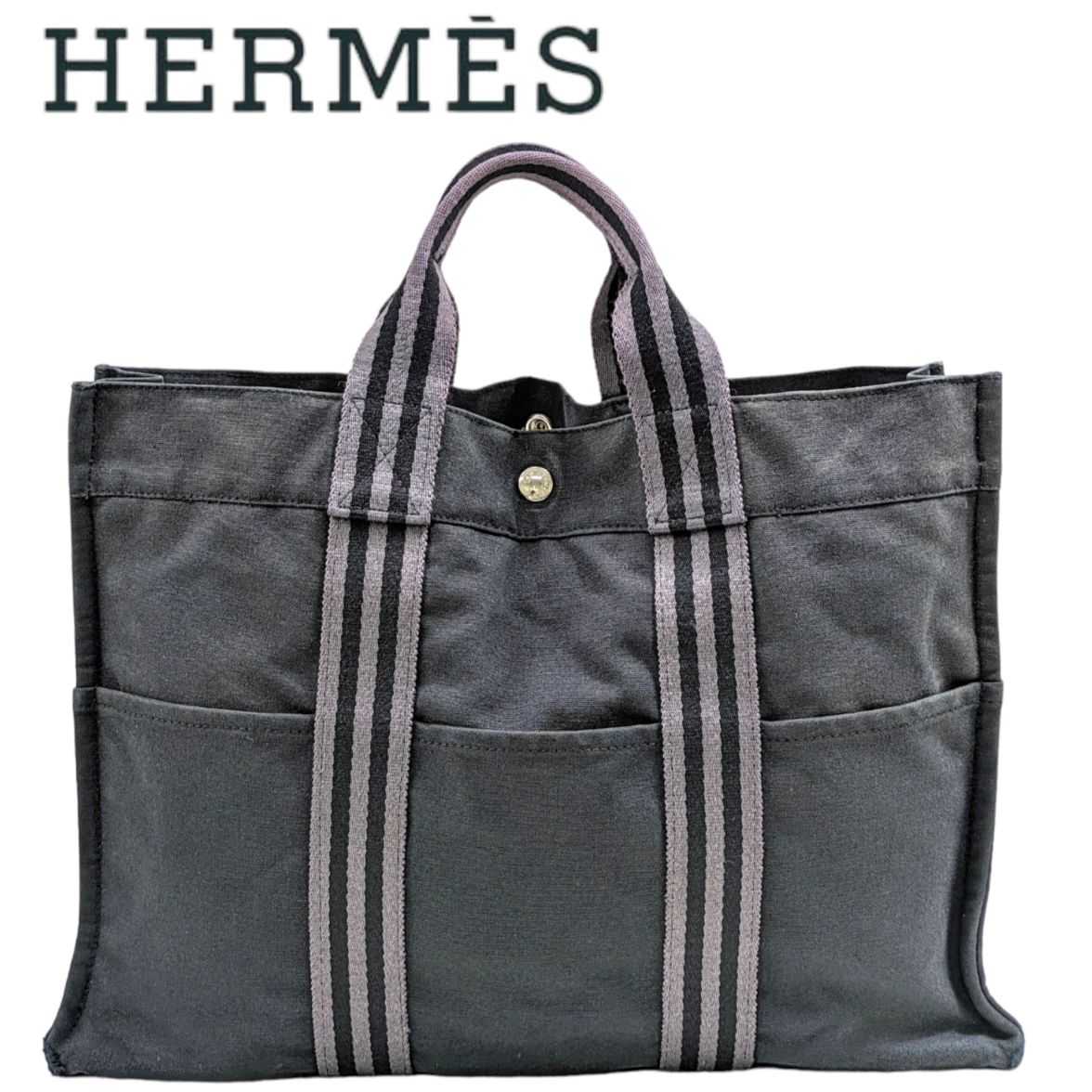 HERMES エルメス フールトゥ MM トートバッグ カーキ A4収納可能 大容量A4収納可能】 HERMES エルメス フールトゥ MM トート