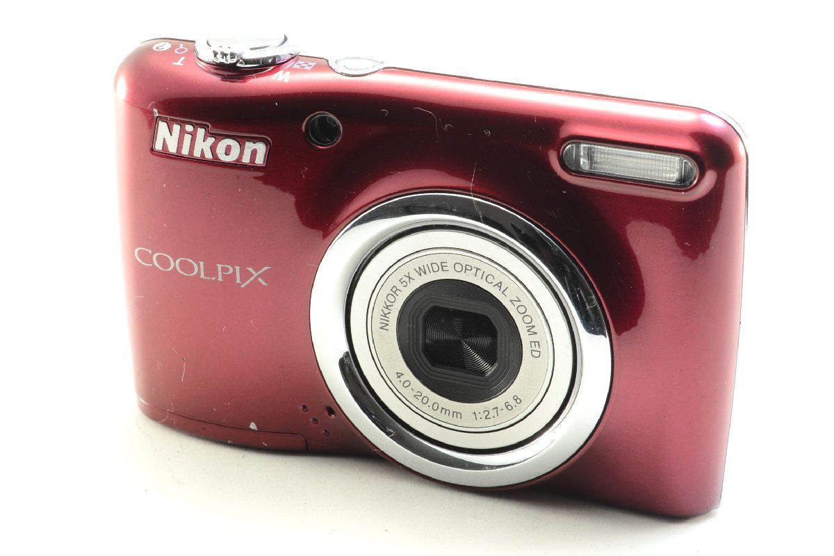 美品 Nikon COOLPIX L23 コンパクトデジタルカメラ Amazon | NikonデジタルカメラCOOLPIX L23 レッド L23RD