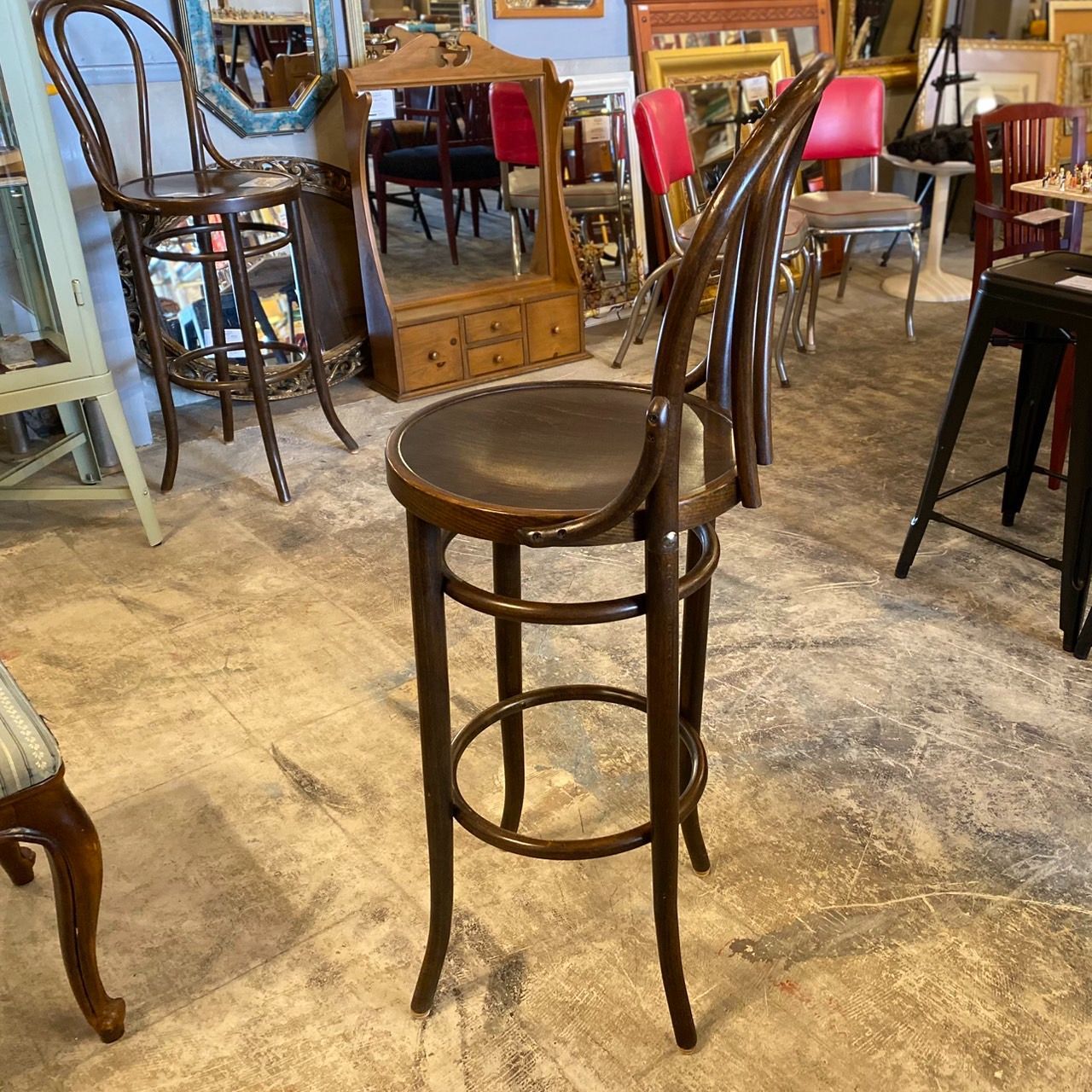 HIKARI ヒカリ家具 ベントウッド ハイチェア カウンターチェア 曲木