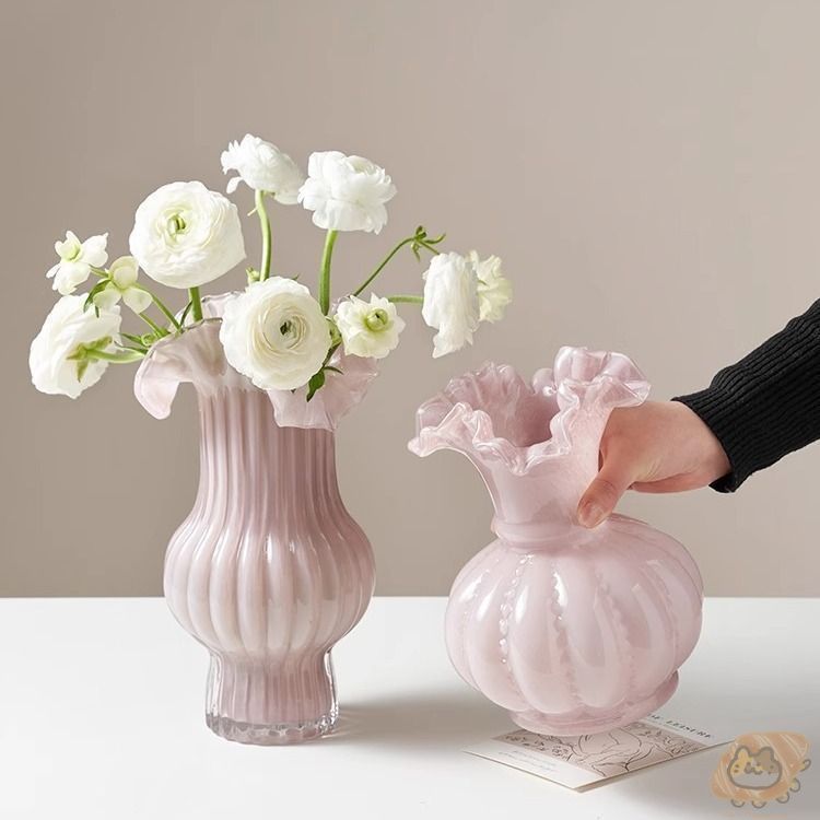 花瓶 かわいい おしゃれ ピンク カラーバリエーション 芸術