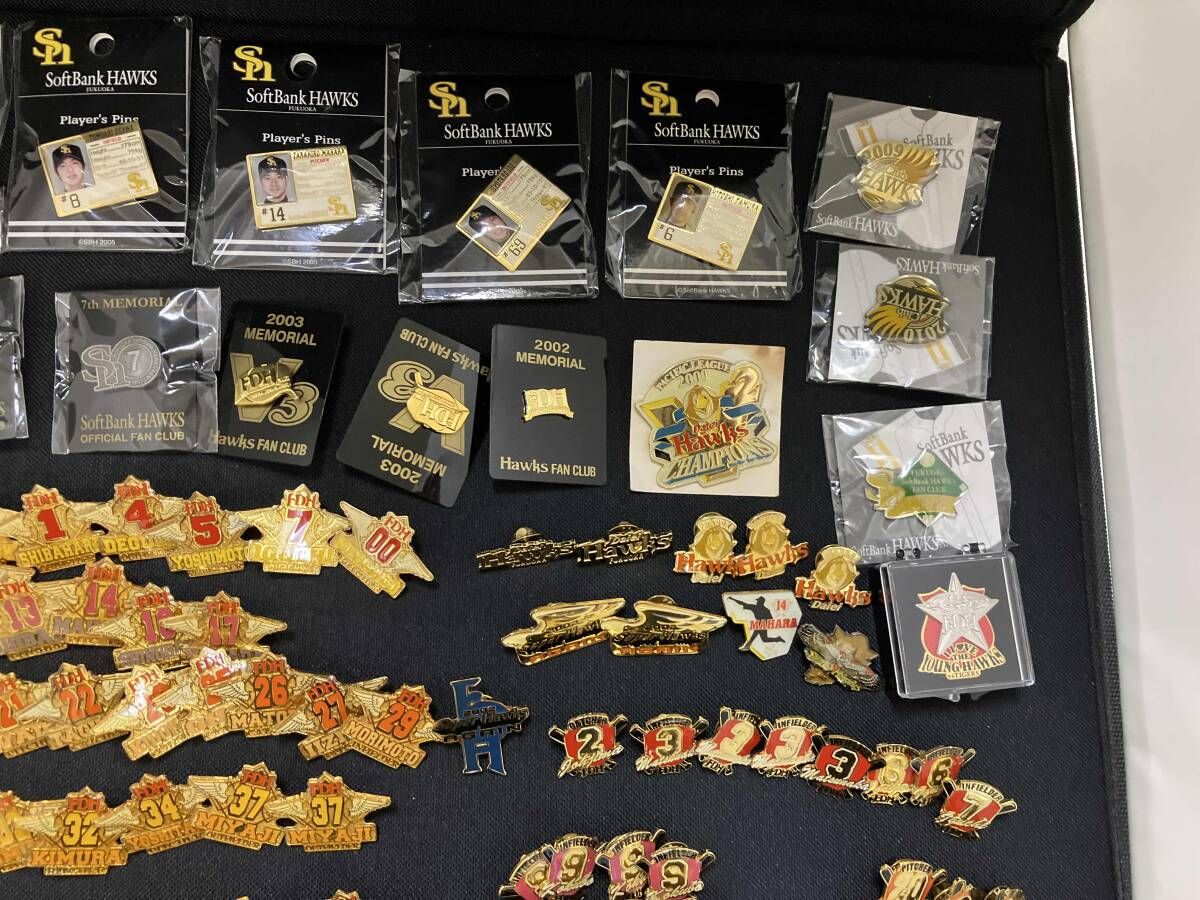 福岡ソフトバンクホークス ピンバッジ・缶バッジ まとめうり 現状品 ホークス ピンバッジ.缶バッジまとめ売りセット（福岡ダイエー