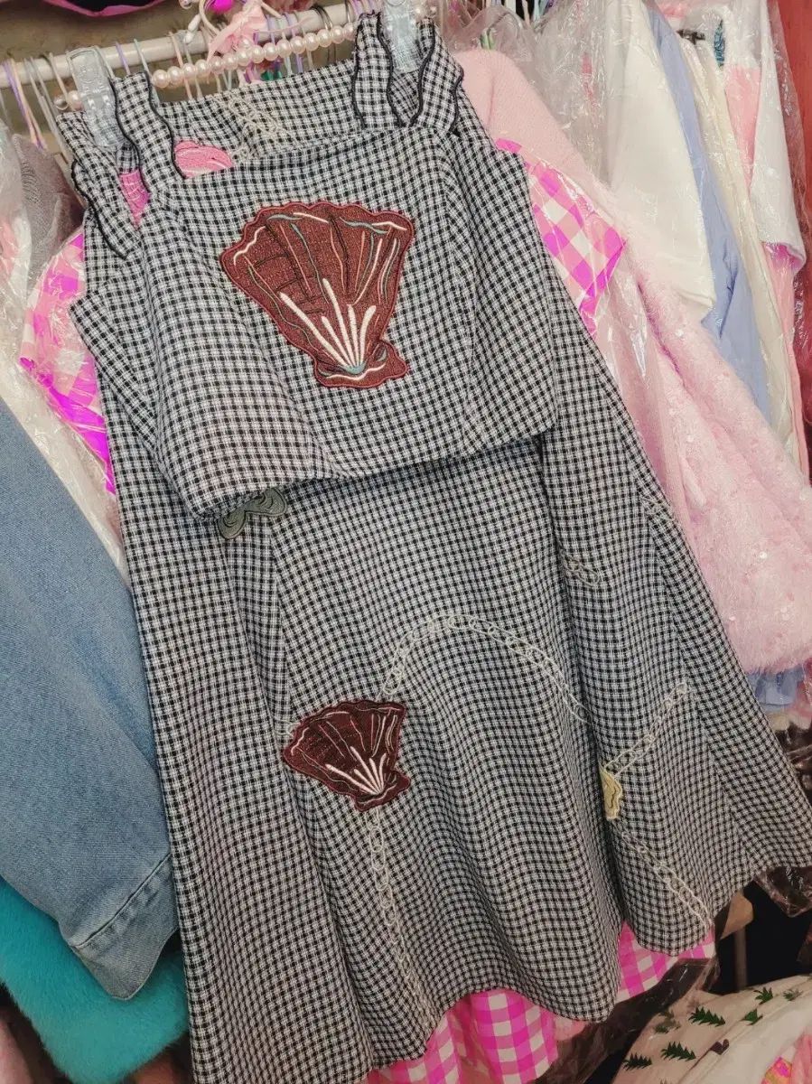輸入貝殻ツーピースセット