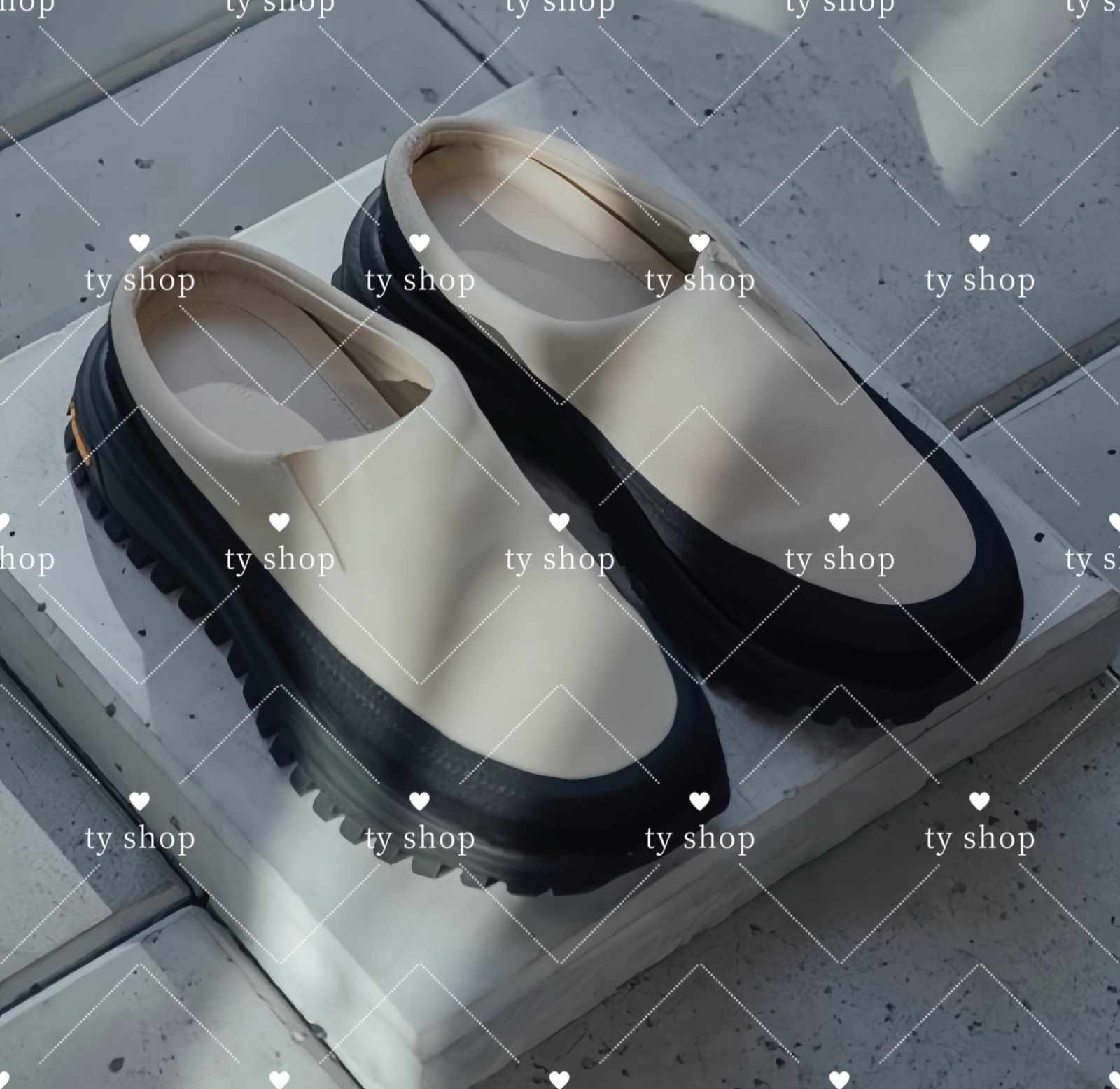 TODAYFUL Vibramsole Leather Sabot