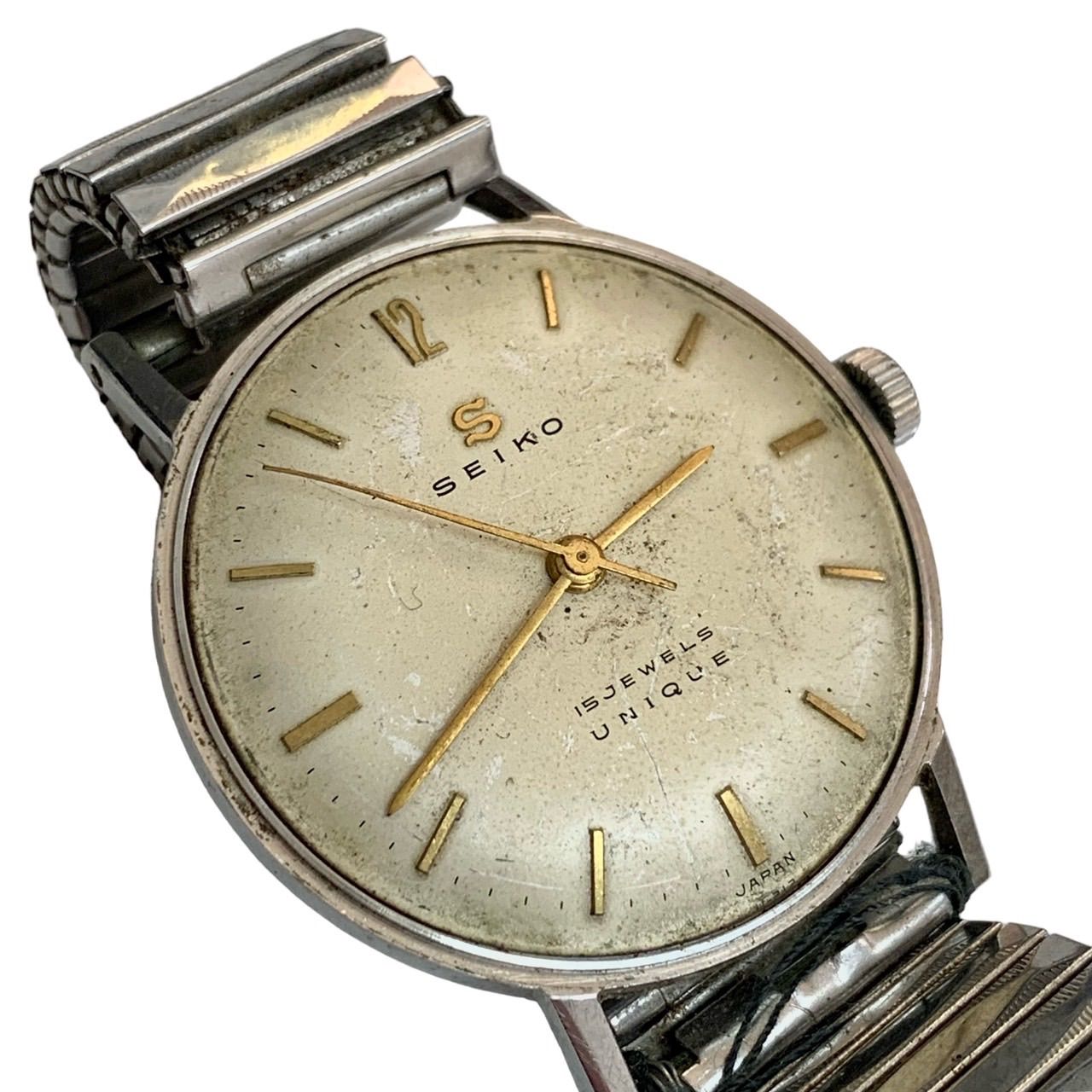 ヴィンテージジャンク品⭐️セイコー SEIKO】 Sマーク 15石 UNIQUE 