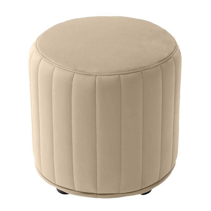 在庫 セルタン スツール グレージュ ベロア生地 A1239a-a-719BE 1