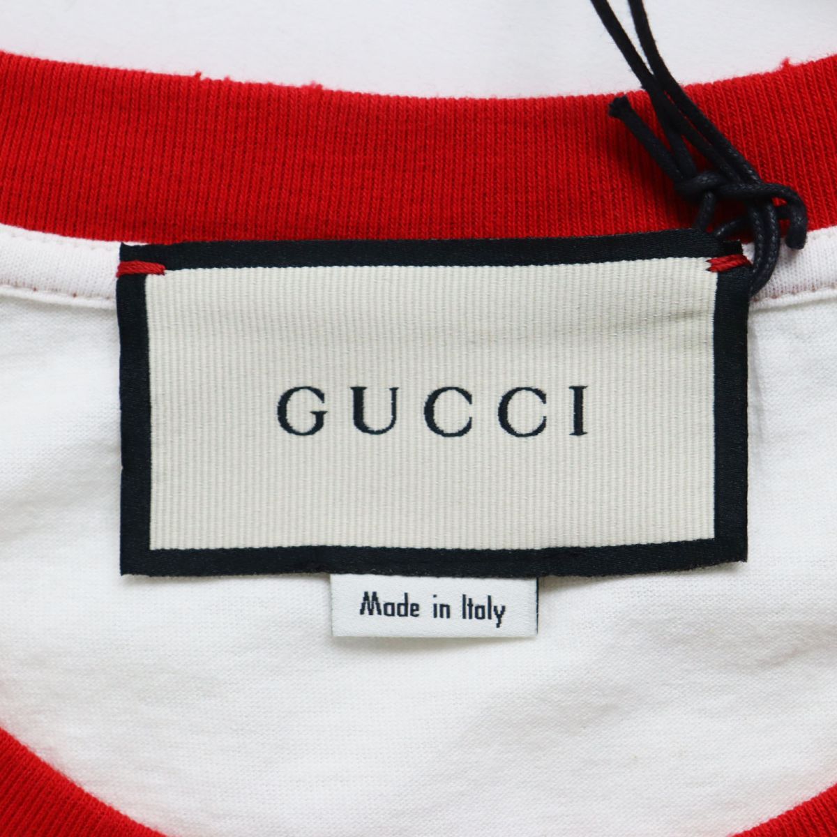 未使用品○20SS GUCCI グッチ 616036 キャットプリント ダメージ加工