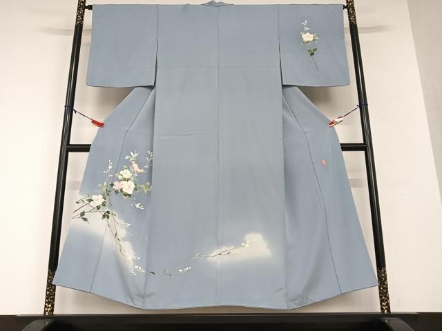 平和屋着物○本加賀友禅作家 南克治 訪問着 枝花文 暈