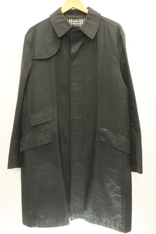 中古】 BURBERRY BLACK LABEL メンズステンカラーコート L ステン