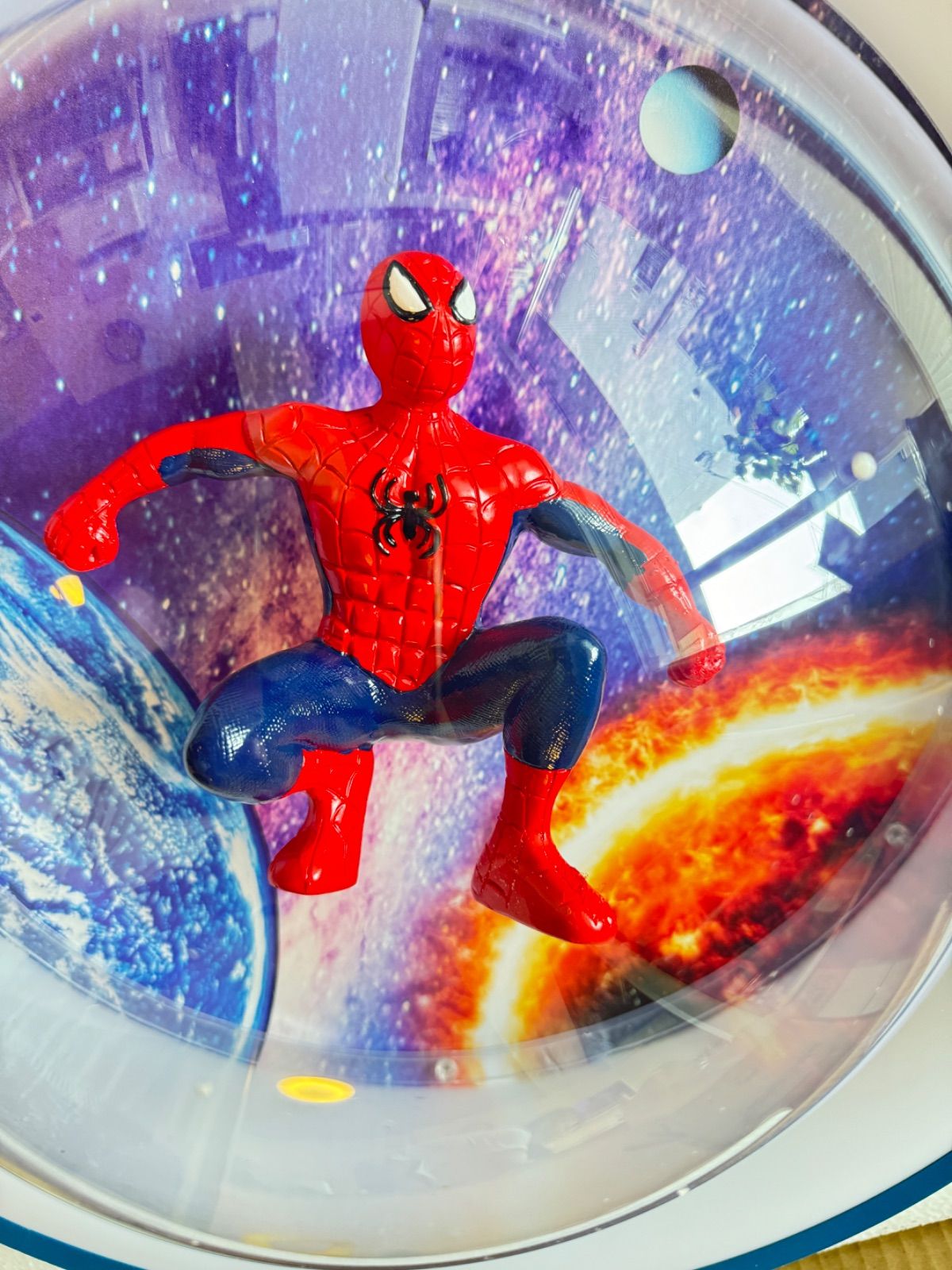 110V対応 スパイダーマン 子供部屋用 LEDシーリングライト 直径50cm おしゃれ 48W 調光タイプ HOMU-JOURNEY_COM