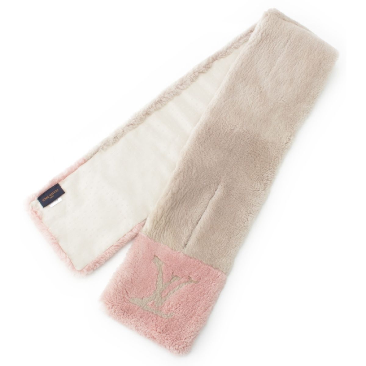 ルイヴィトン エシャルプ LV インザシティー ビーバー毛皮 モノグラム  