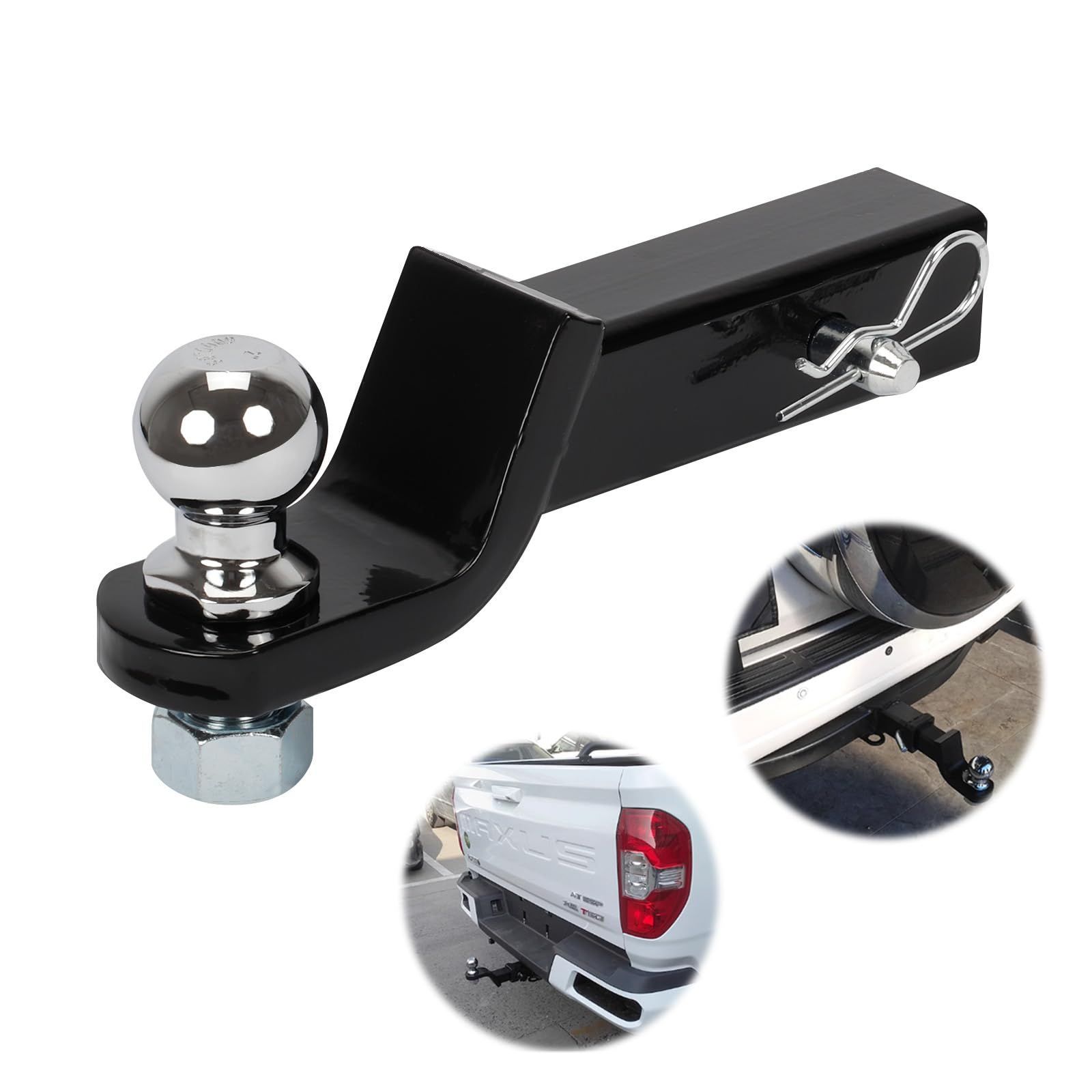 Land Rover Discovery-5 の電動格納式トウバー – Towing Caravan with Land Rover トレーラー ヒッチ トレーラー牽引フック トレーラー ヒッチ エクステンション 2 インチ牽引レシーバー付き 445 Mm 延長 RV キャンピングカー
