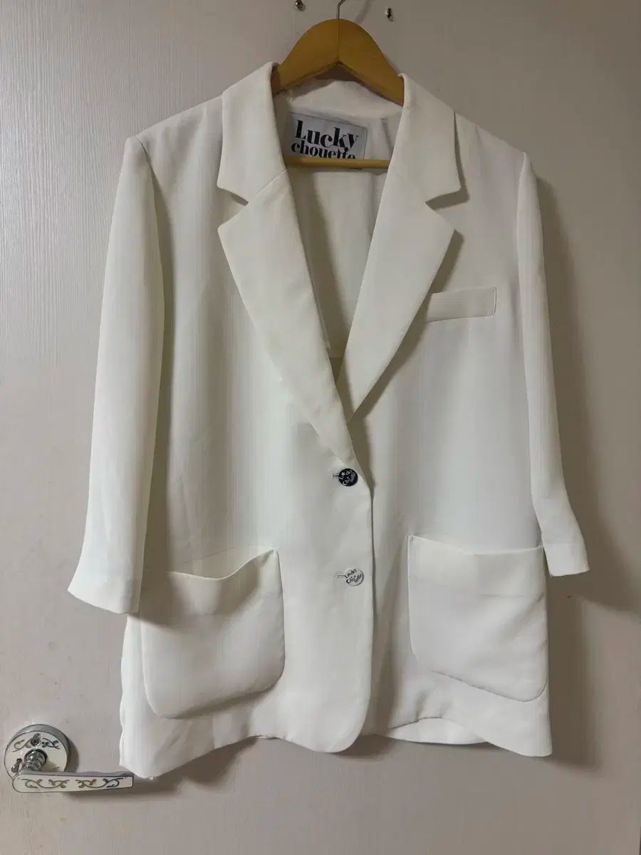 38 LUCKY CHOUETTE ラッキーシュエトゥ アイボリー ブレザー ジャケット