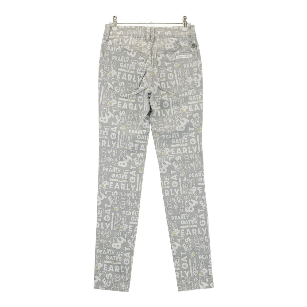 サイズ 00 PEARLY GATES パーリーゲイツ 055-2231020 ストレッチパンツ どうしちゃったPG 総柄 グレー系 240101535085 ゴルフウェア レディース ストスト