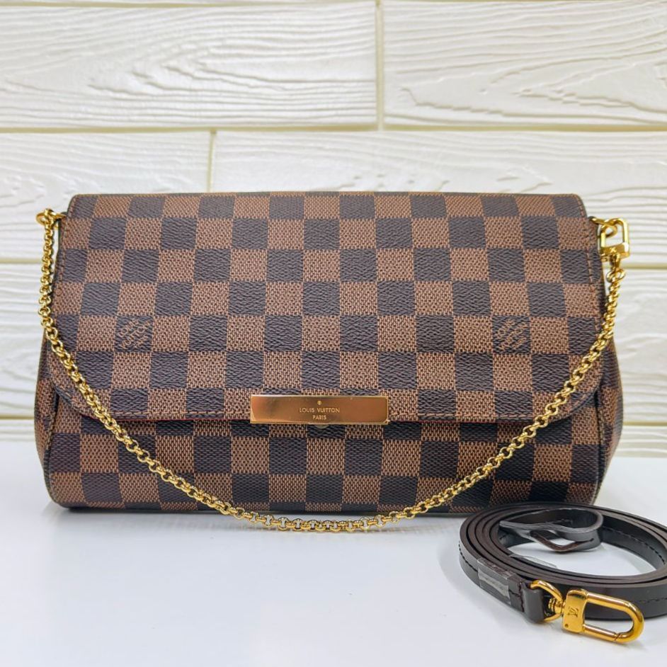 【極美品 未使用品】LOUIS VUITTON ルイヴィトン ダミエ フェイボリットMM  N41129 レディース ダミエキャンバス ショルダーバッグ （SNA）0240522085008SR