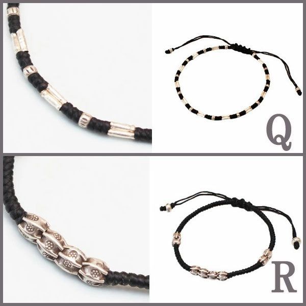 タイ カレン族 シルバー ブレスレット ／M-Rタイプ ／タイ製／新品