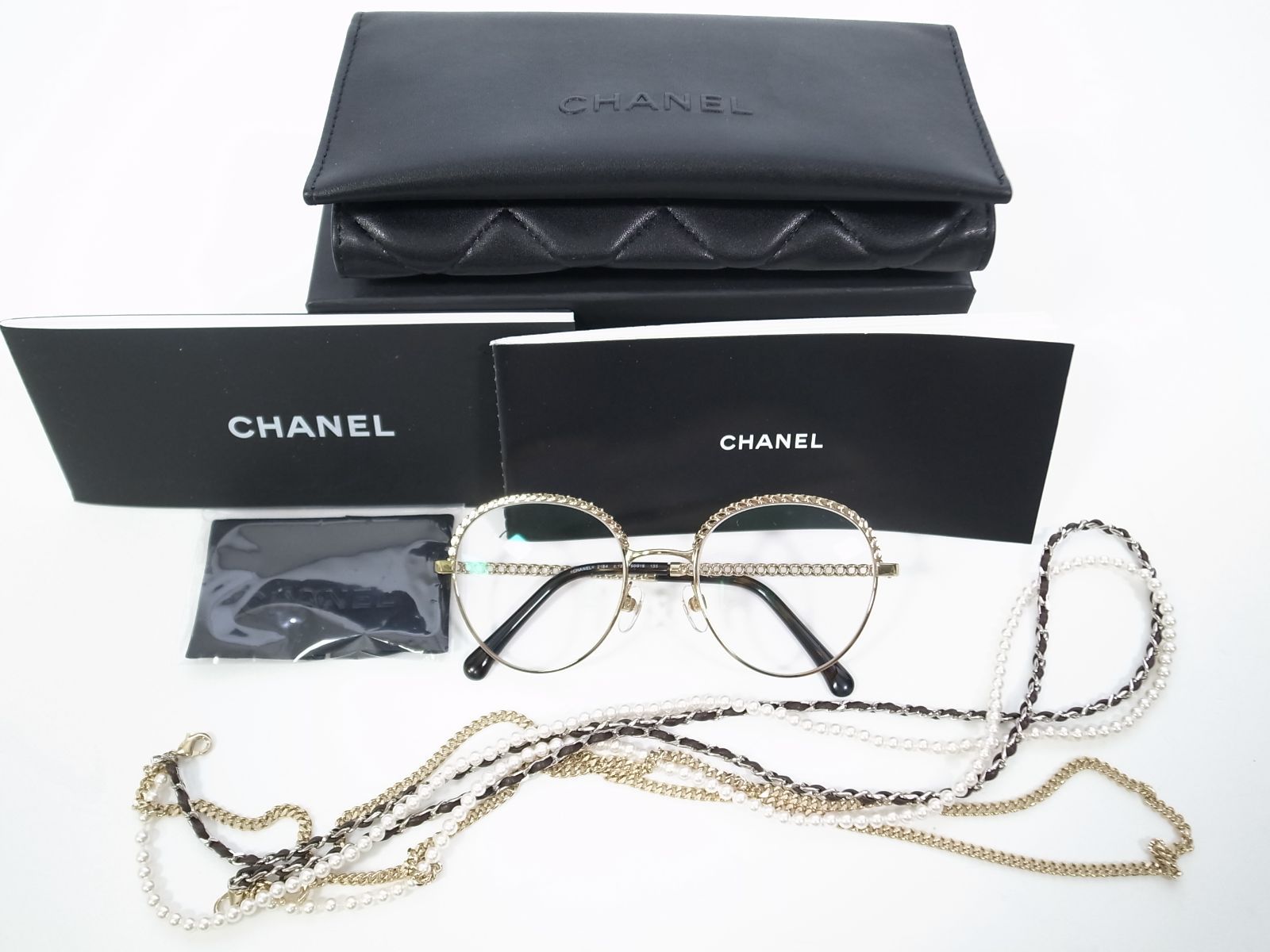 お買い得低価シャネル　CHANEL メガネ　レザー　チェーン 小物