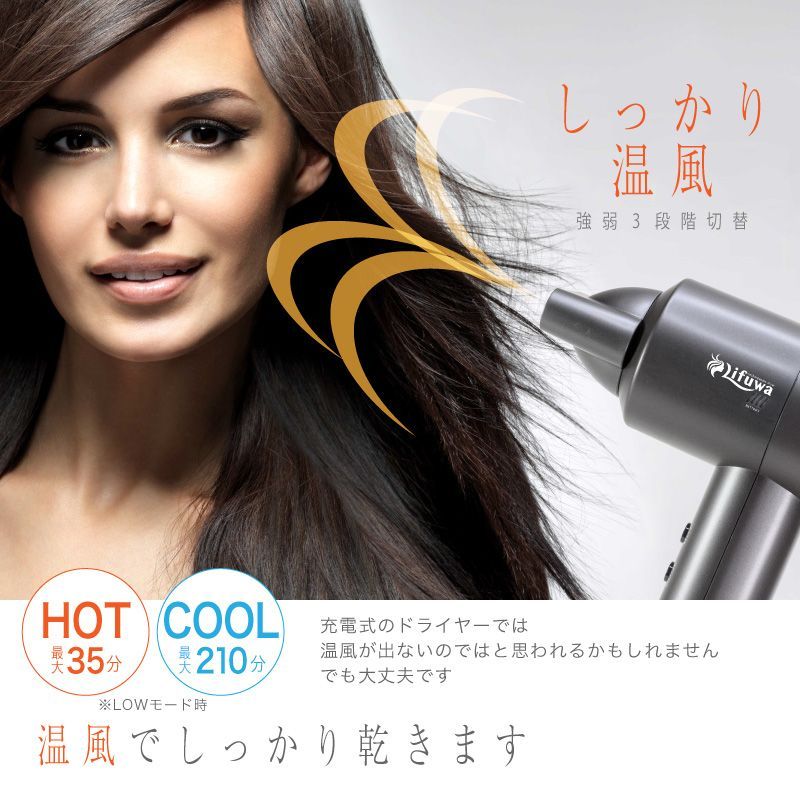 マイナスイオンドライヤー Feekaaスピーディー ヘアドライヤー 低騒音