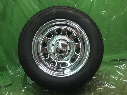 YOKOHAMA スタッドレス 23年 デイトナ メッキ 16インチ アイスガード IG60 ハイエース