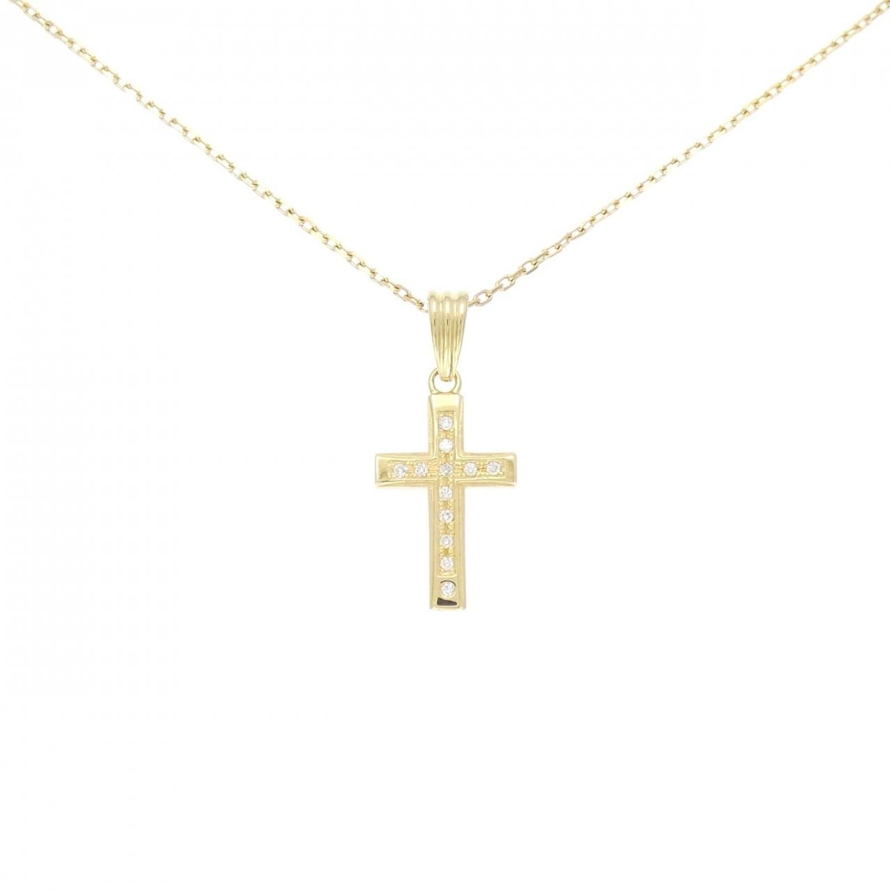 シンパシーオブソウル クロス ダイヤモンド ネックレス 0.10CT
