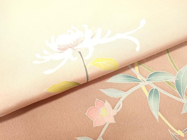 平和屋着物○訪問着 友禅 作家物 草花文 乱菊 暈し染め さが美扱い