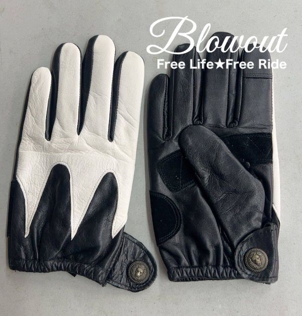 Blowout レザーグローブ 本革 皮 手袋 ハーレー バイカー