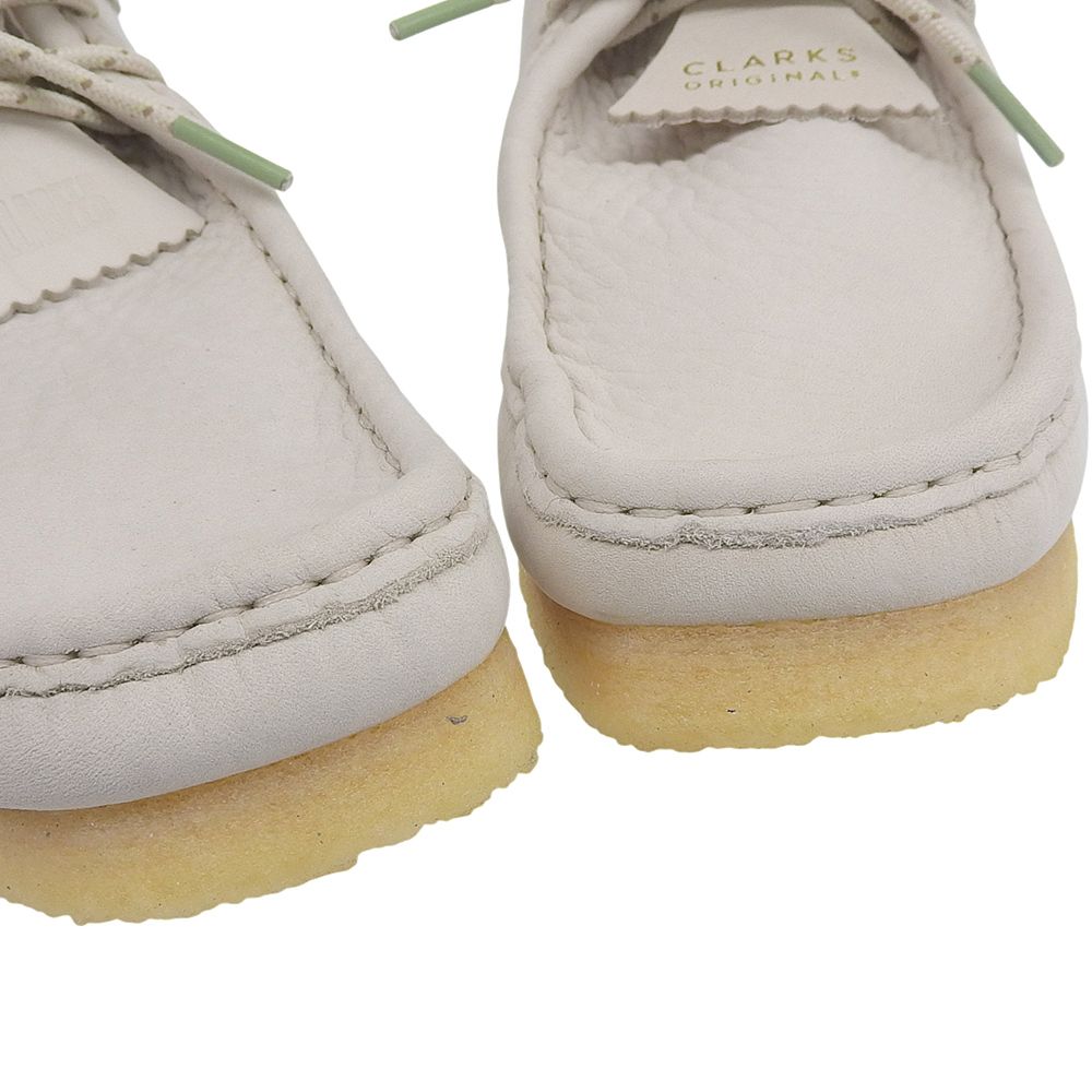  Clarks クラークス ヌバックレザー ワラビー シューズ メンズ オフホワイト 7 UK その他 靴