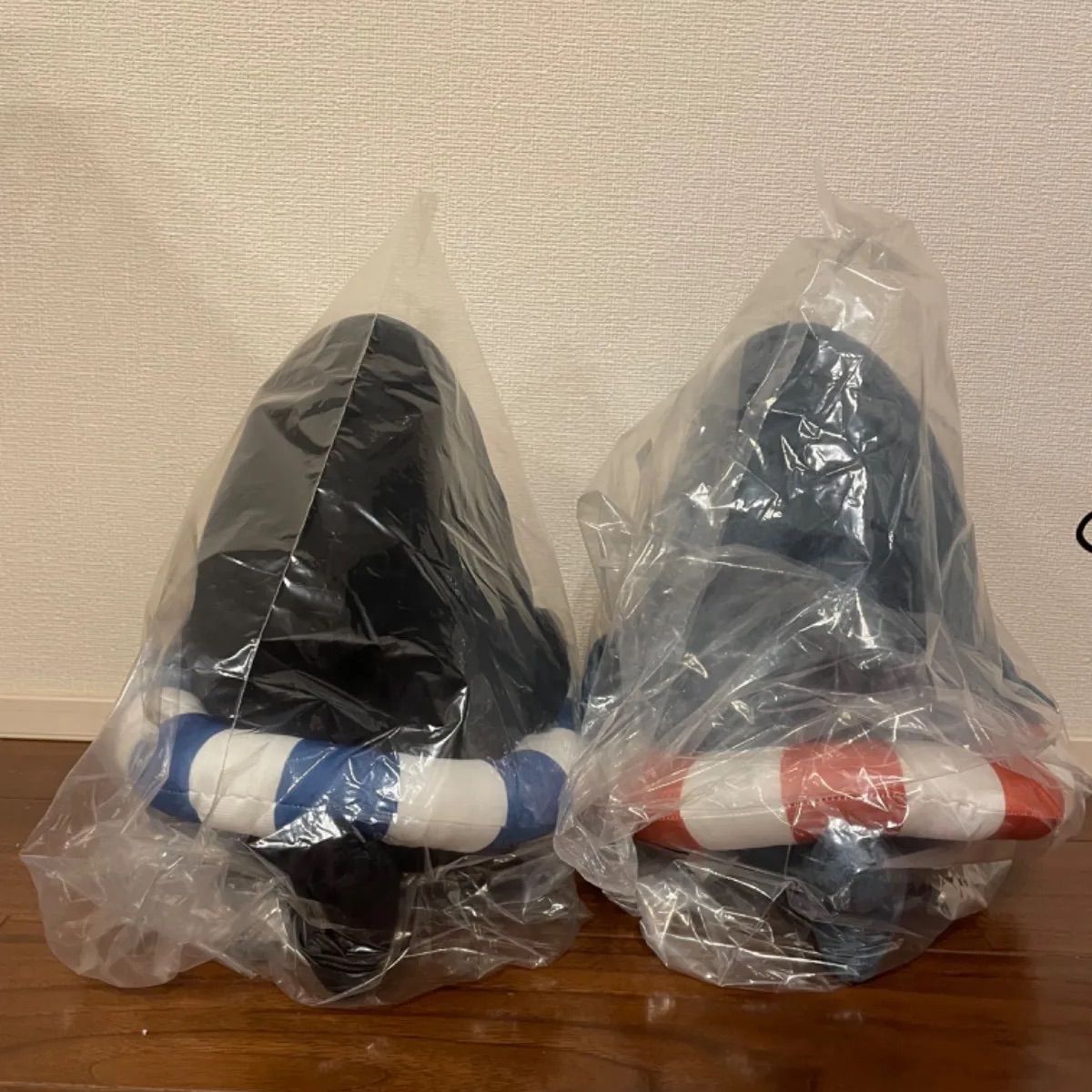 モフサンド　サメにゃん＆シャチにゃん　BIGぬいぐるみ　浮き輪でエンジョイ【全2種・２個セット】