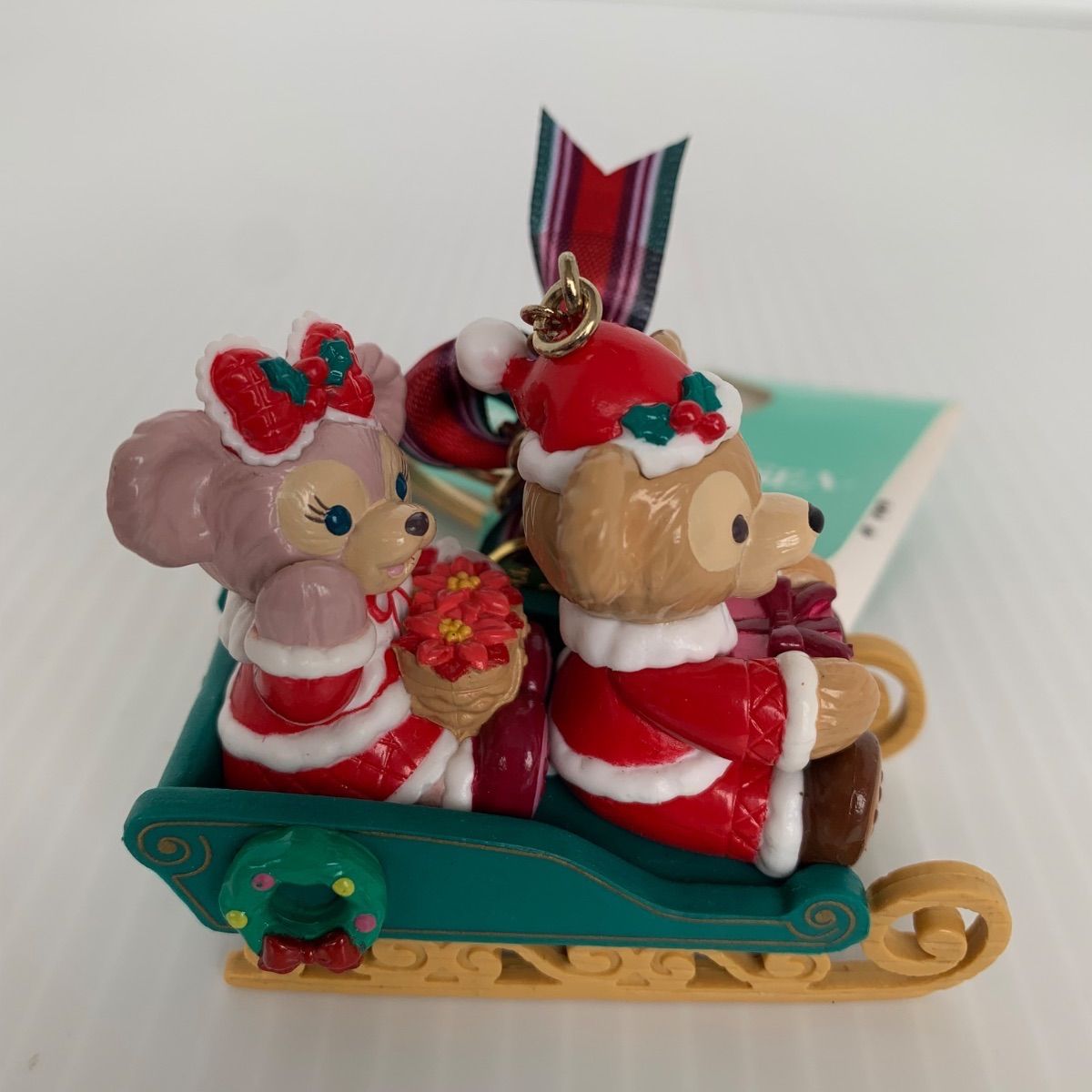 ダッフィー シェリーメイ クリスマスキーホルダー TDL 東京ディズニー シー ダッフィー シェリーメイ クリスマス