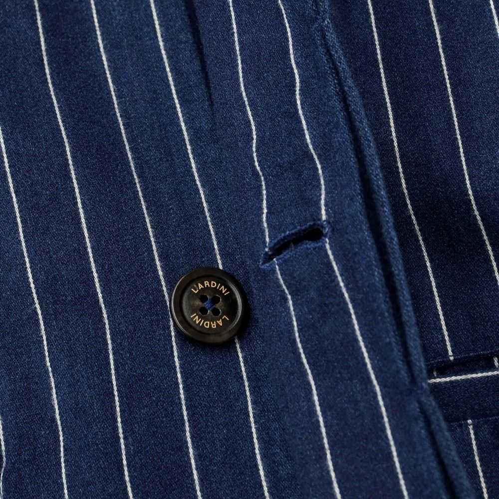 【中古】ラルディーニ LARDINI コットン ストライプ フィールドジャケット ネイビーxホワイト【サイズS】【メンズ】-4