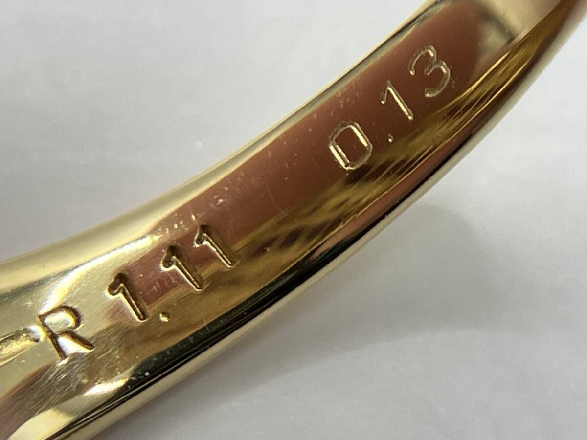 18金K18ゴールド750 天然ルビー 天然ダイヤモンド リング 指輪 11号半 18金K18ゴールド750 天然ルビー 天然ダイヤモンド リング 指輪 11号半