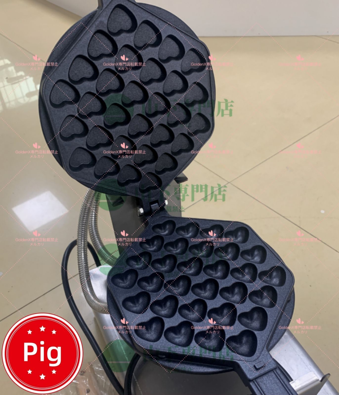 電気100V仕様】ハート形ベビーカステラ機【業務用 】